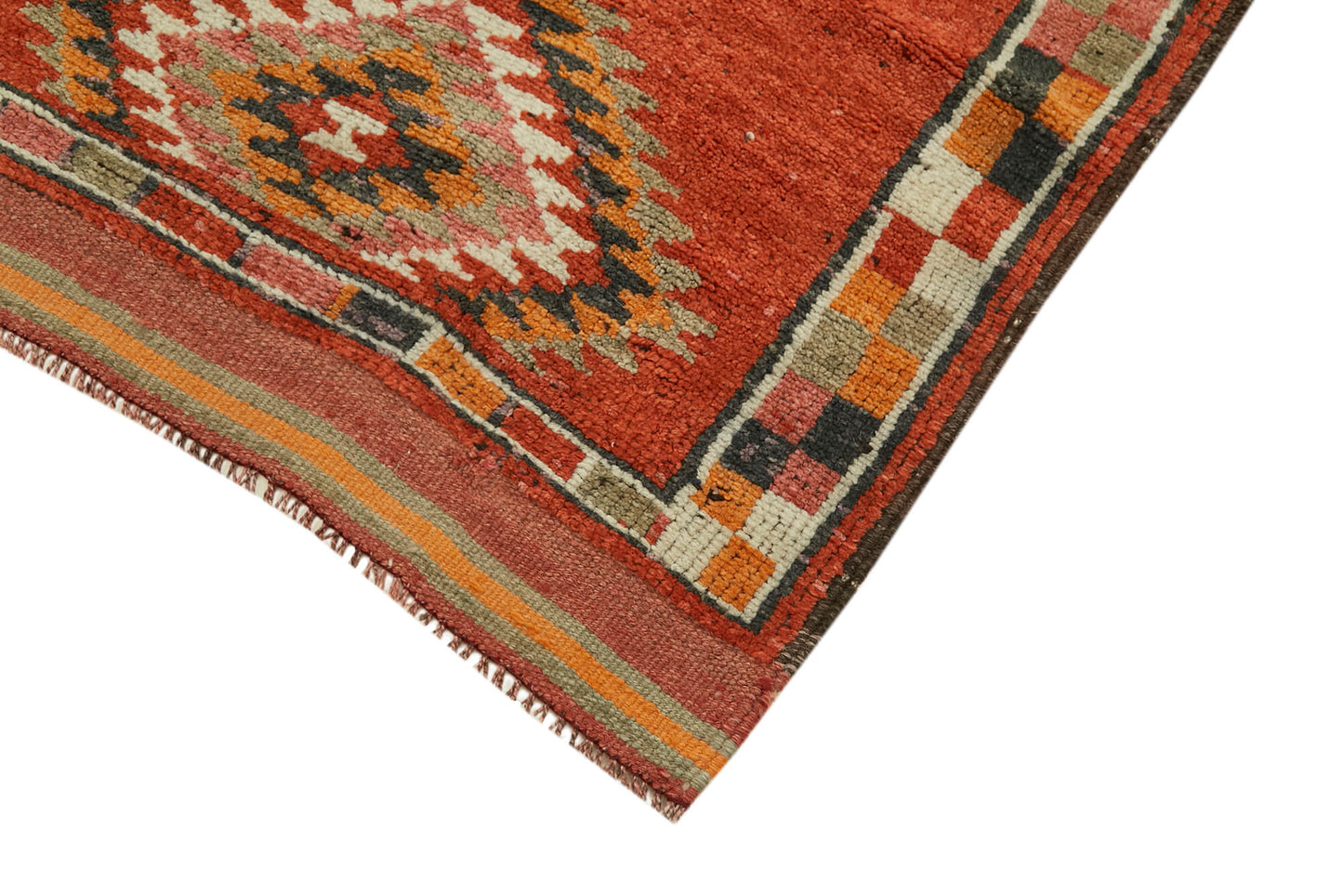 3x12 Red Boho Runner Rugs - 41372