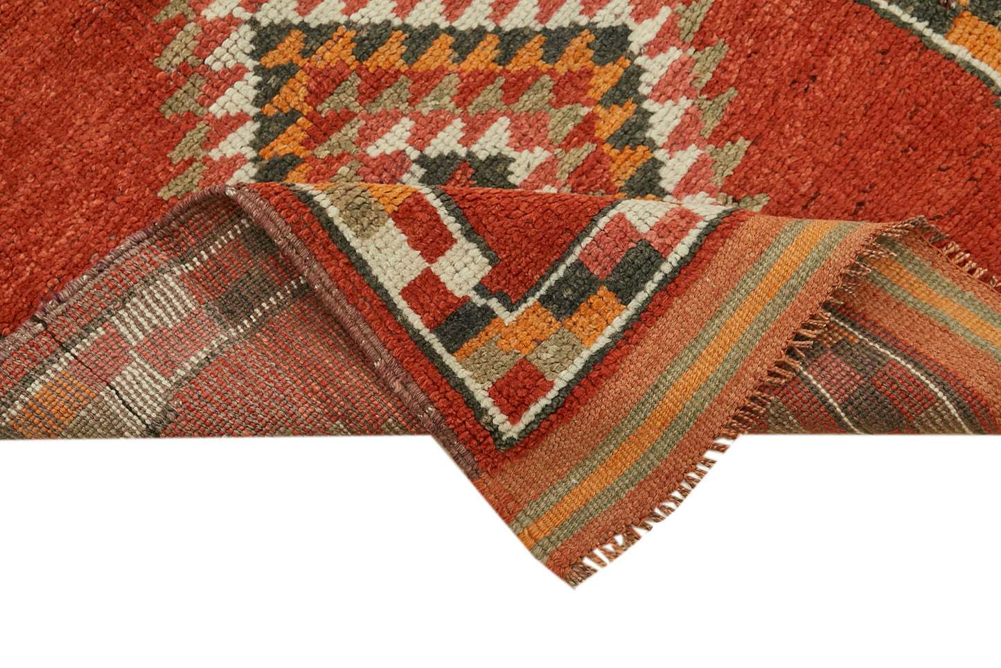 3x12 Red Boho Runner Rugs - 41372