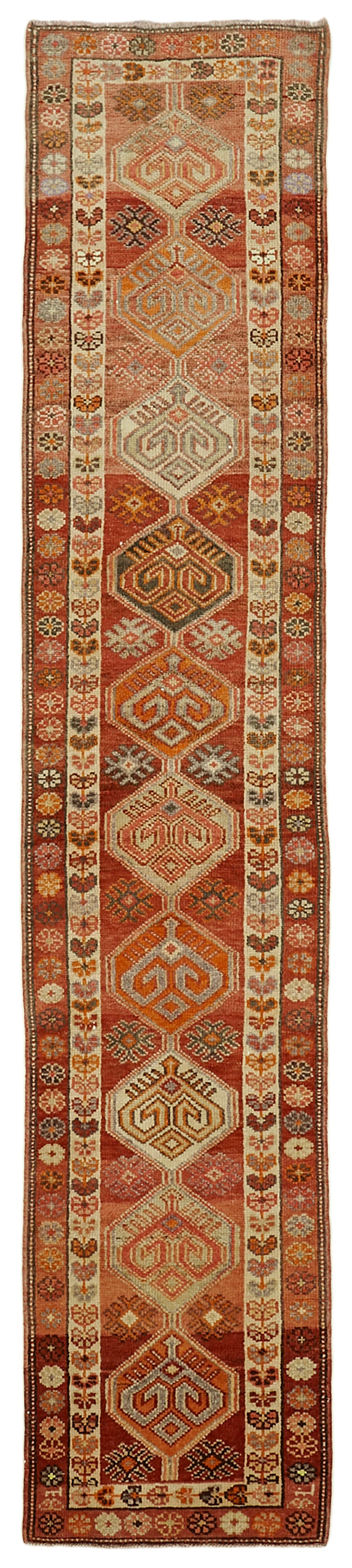 3x12 Red Boho Runner Rugs - 41373