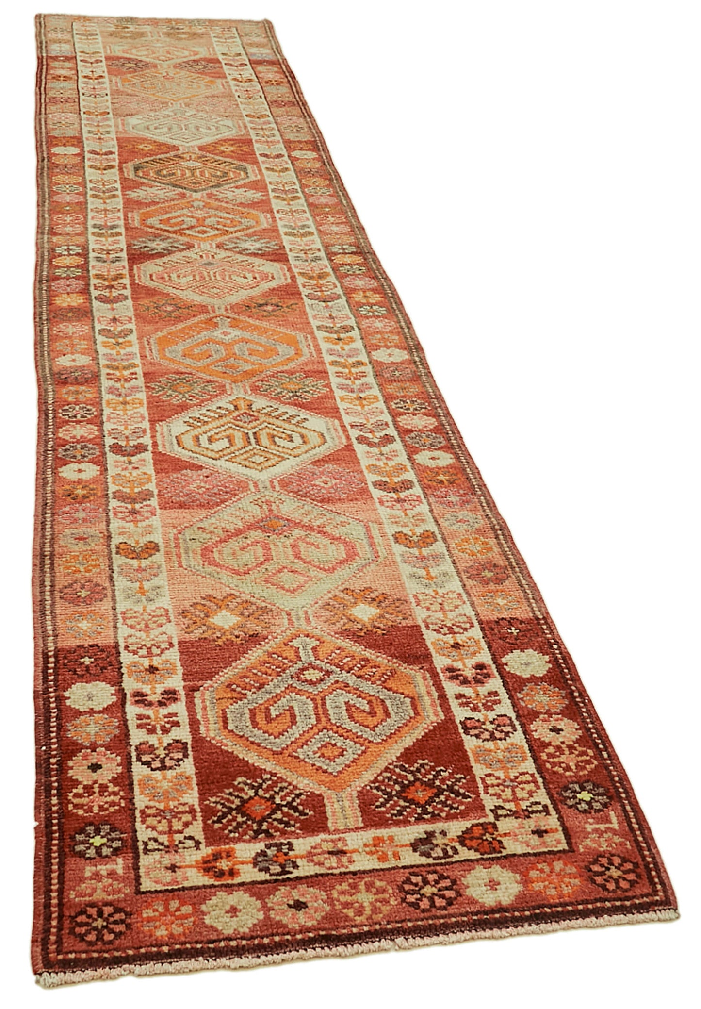 3x12 Red Boho Runner Rugs - 41373