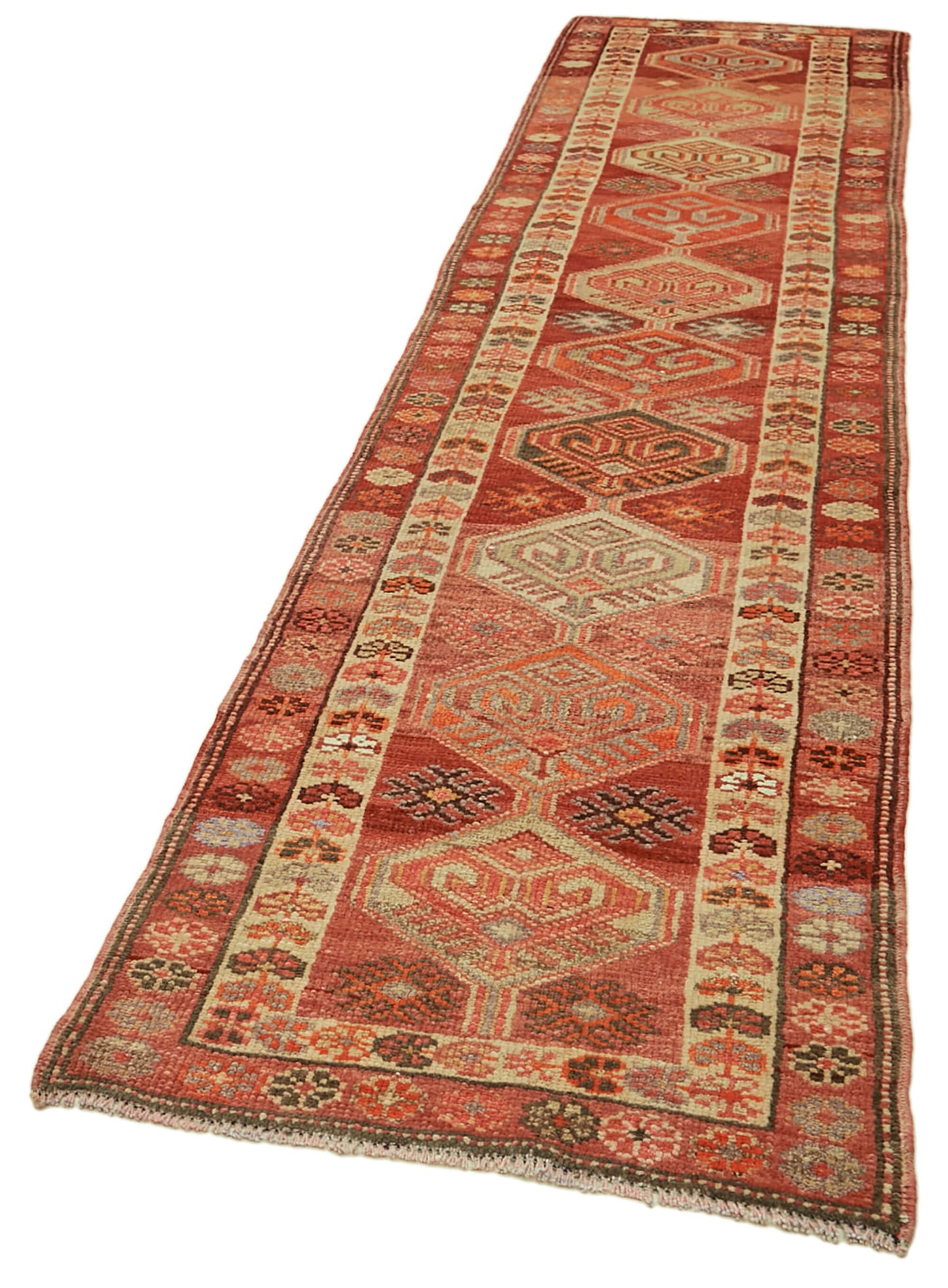 3x12 Red Boho Runner Rugs - 41373