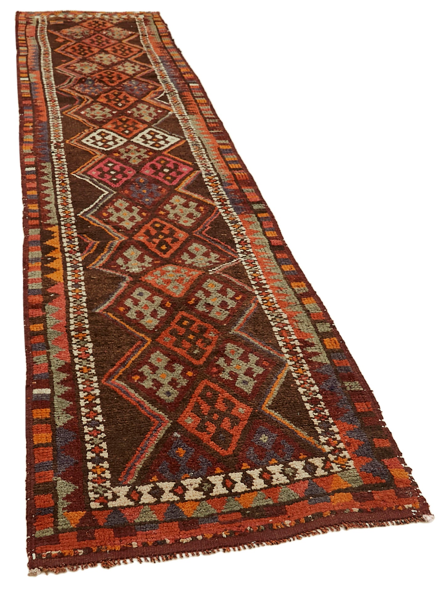 3x13 Red Boho Runner Rugs - 41377