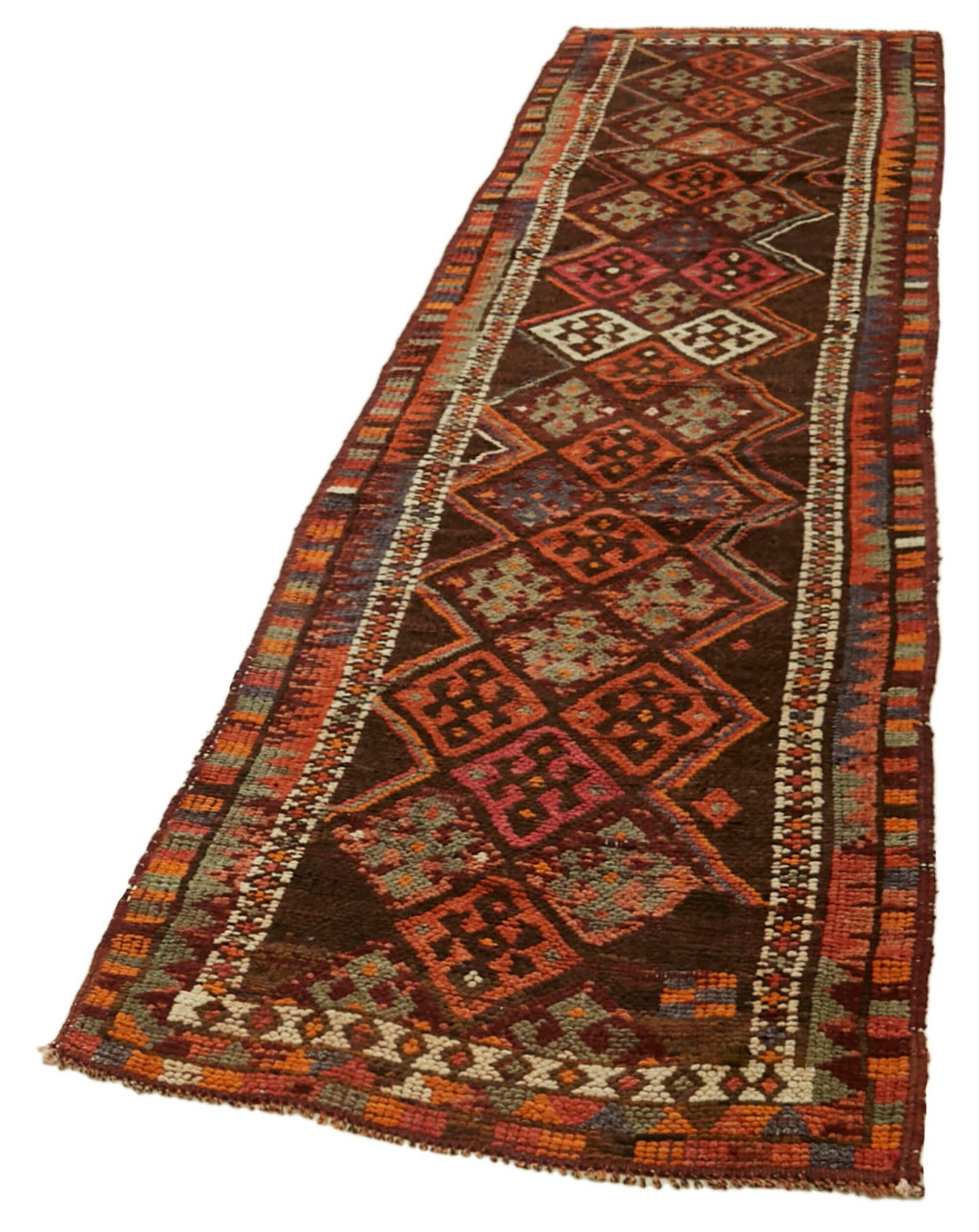 3x13 Red Boho Runner Rugs - 41377