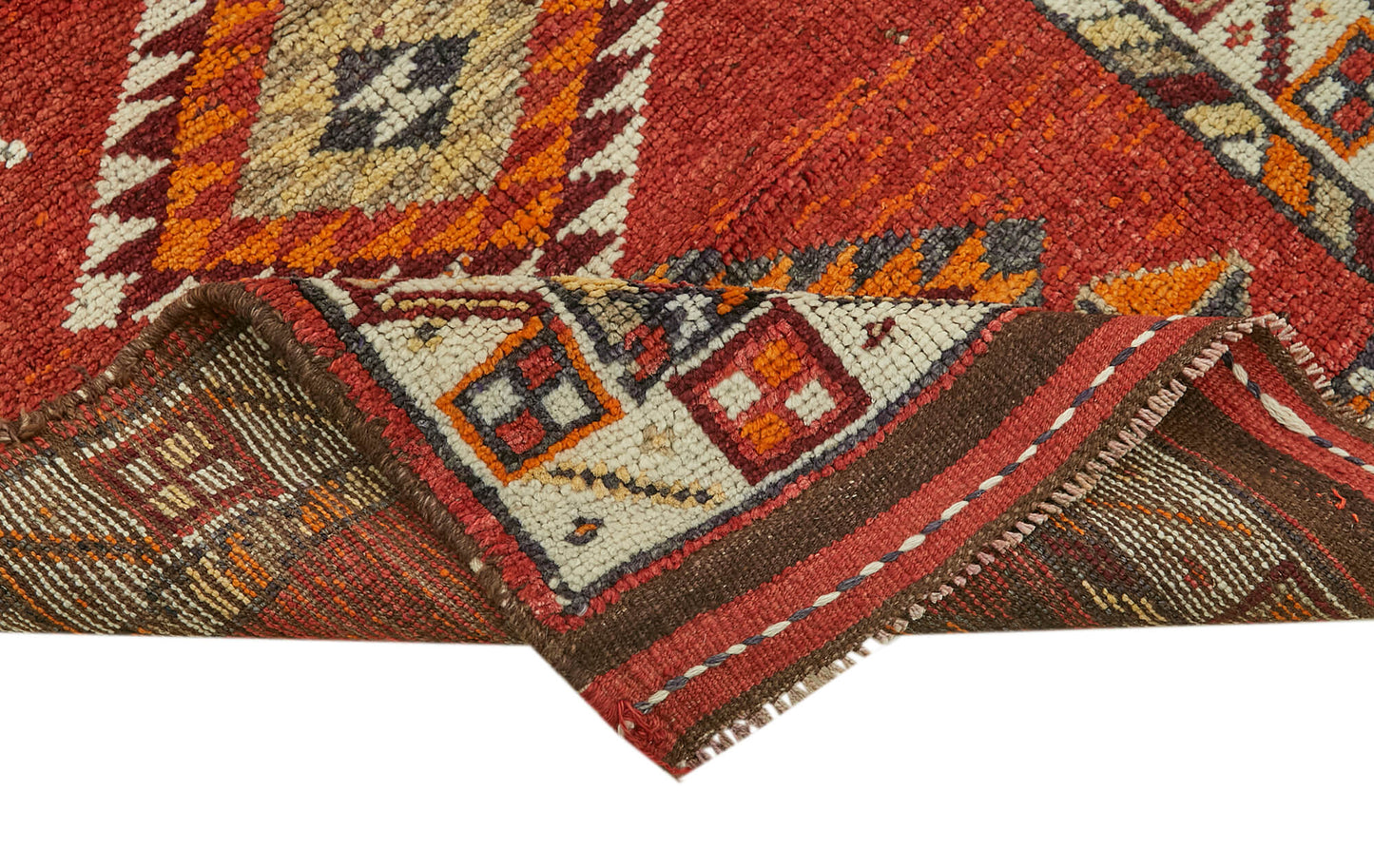 3x12 Red Boho Runner Rugs - 41379