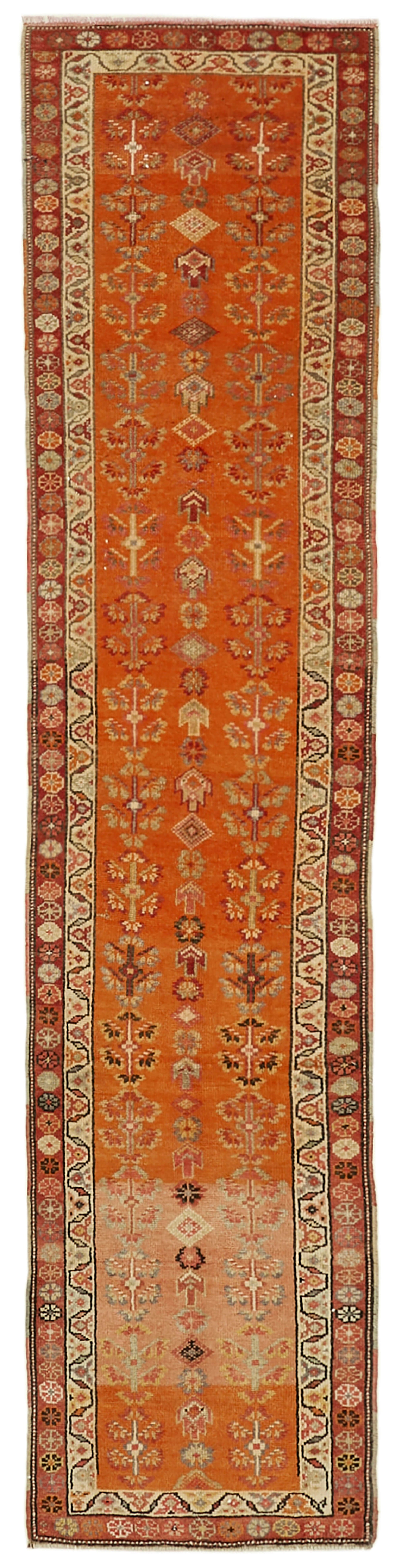 3x12 Orange Boho Runner Rugs - 41380