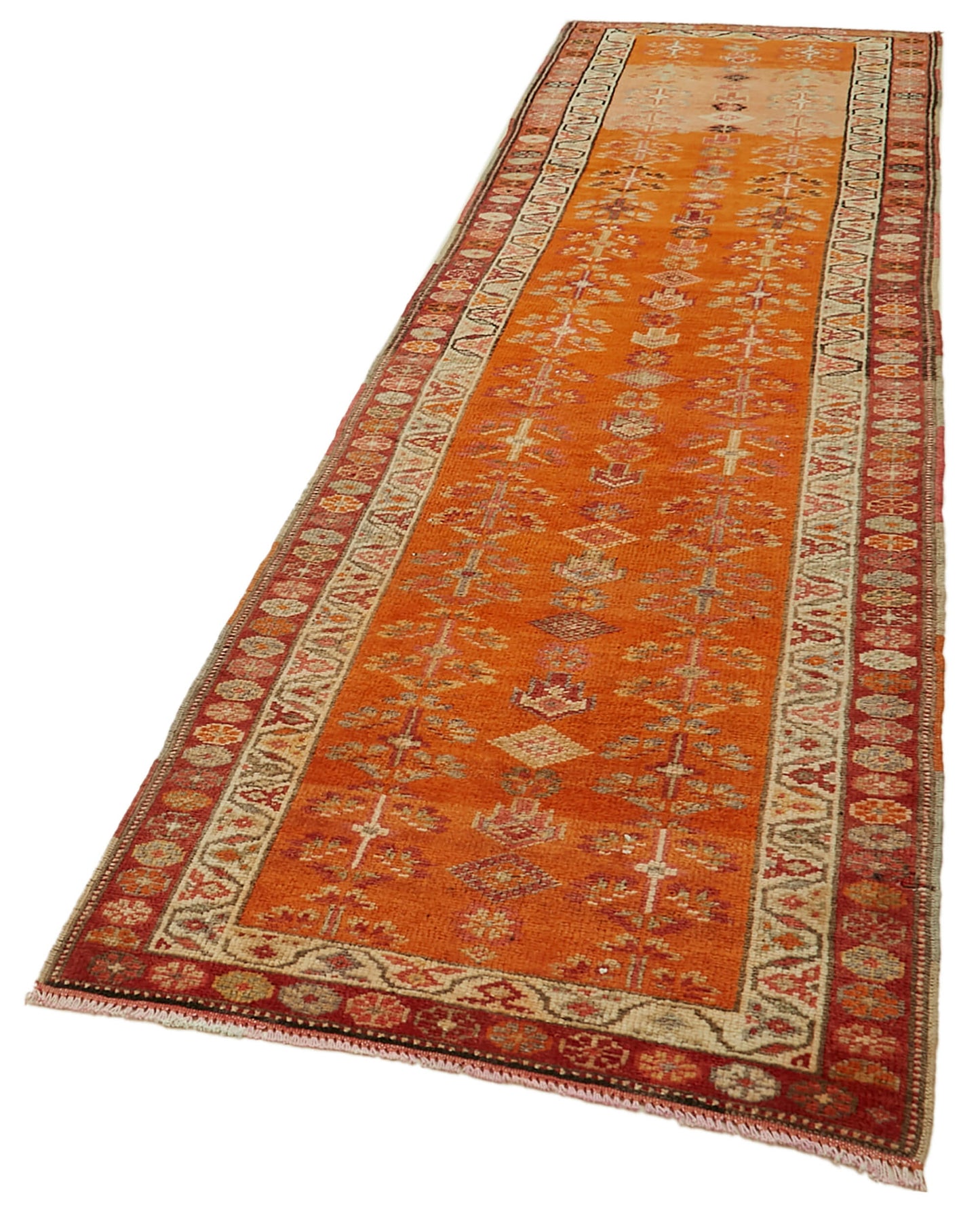 3x12 Orange Boho Runner Rugs - 41380