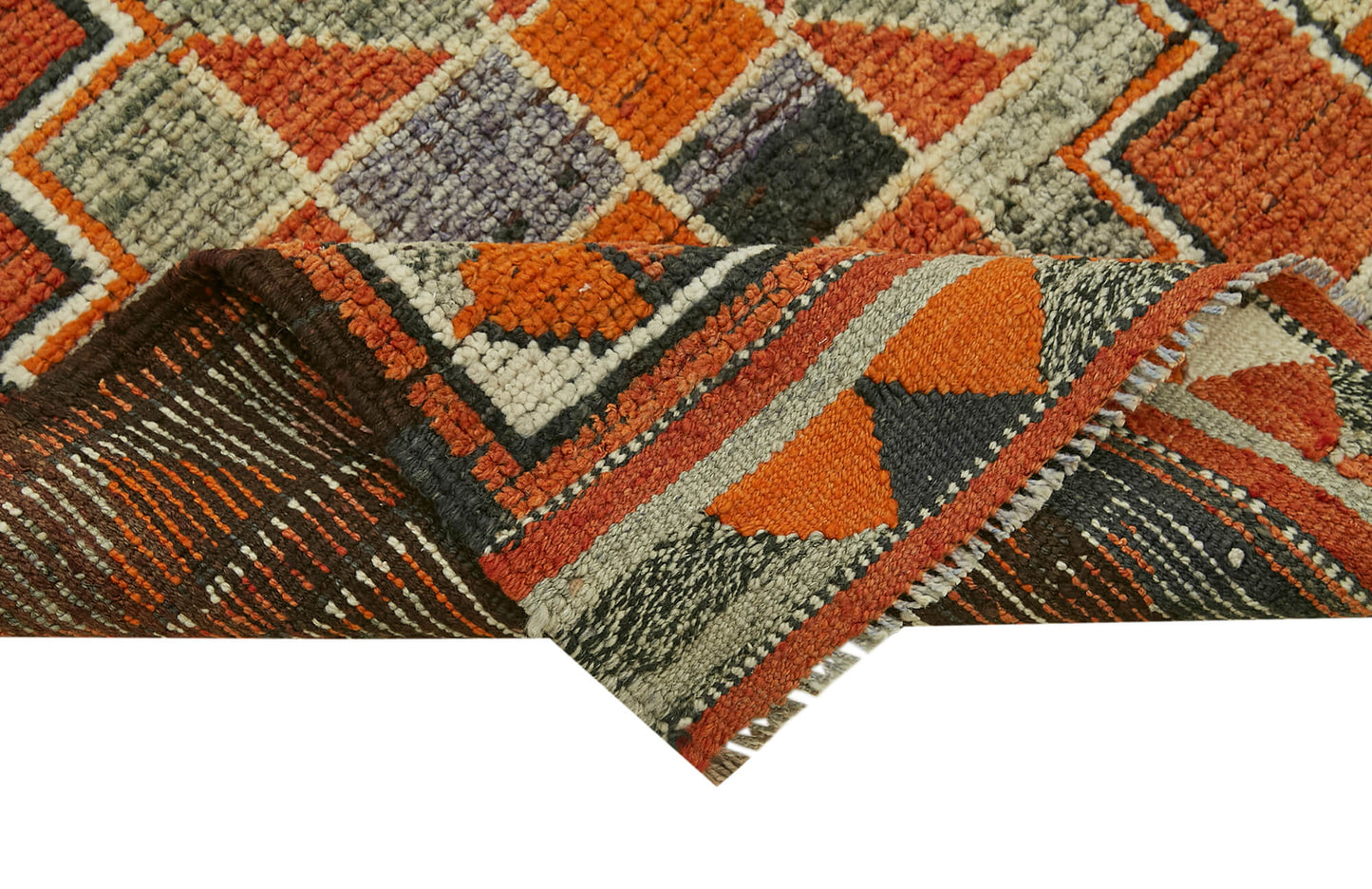 3x12 Orange Boho Runner Rugs - 41383