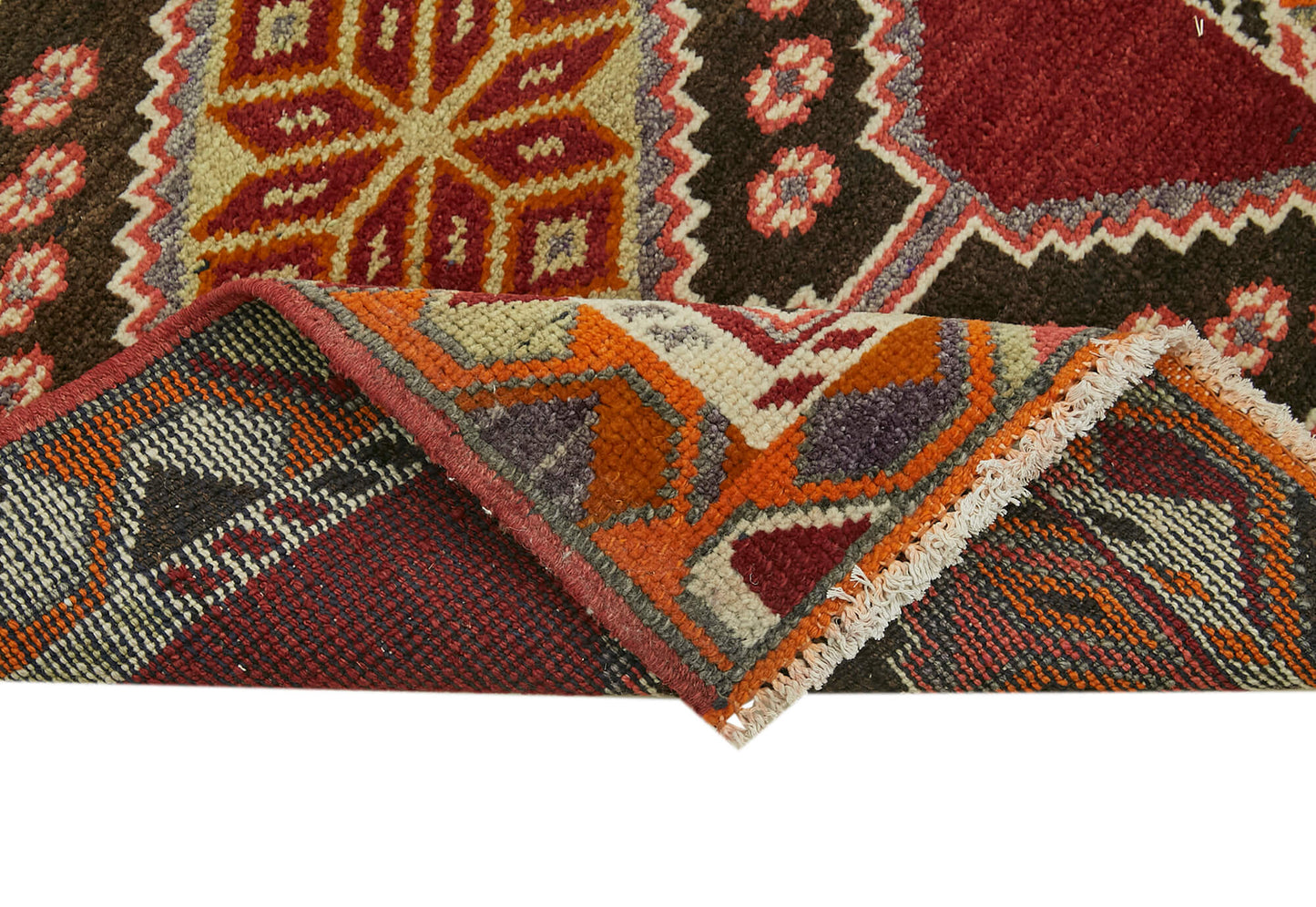 3x13 Red Boho Runner Rugs - 41387