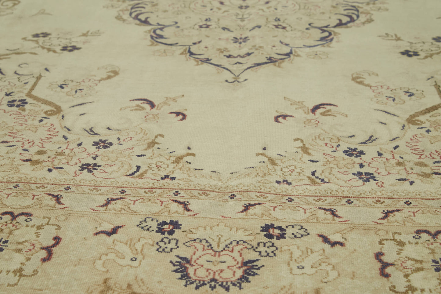 7x10 Beige Vintage Large Area Rug - 41845