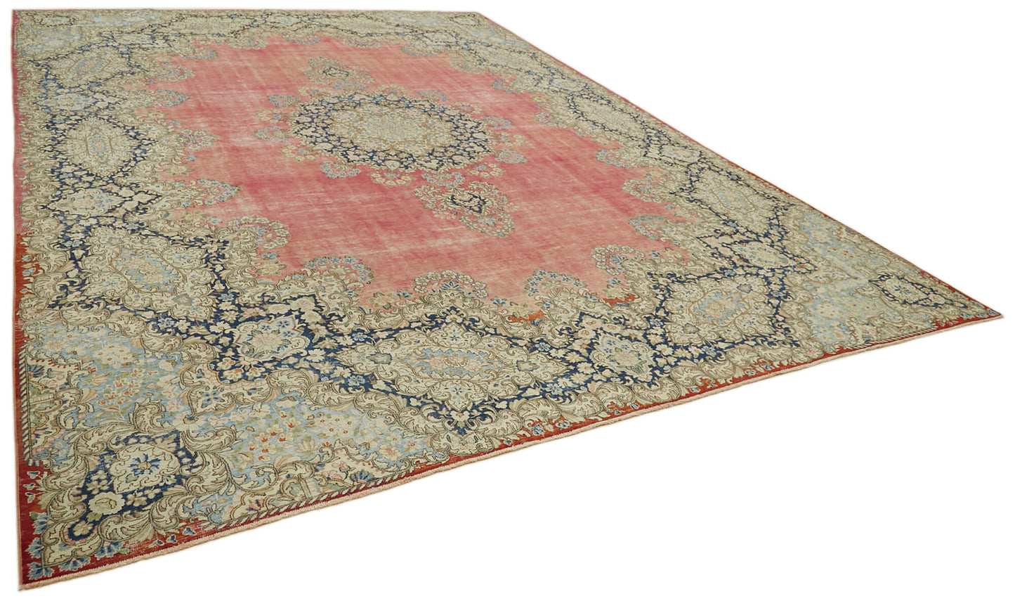 11x15 Beige Vintage Large Area Rug - 41852