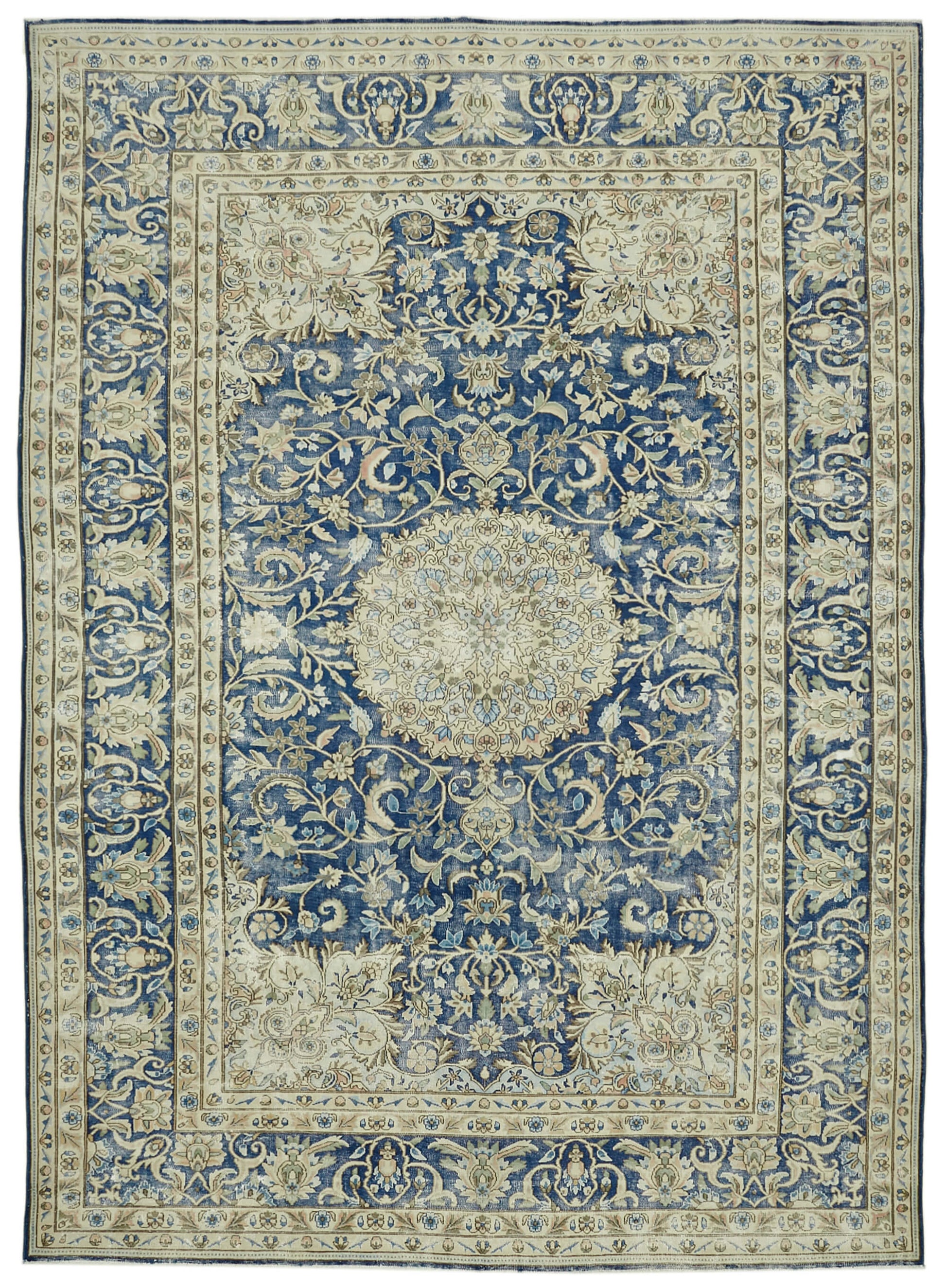 9x13 Beige Vintage Large Area Rug - 41854