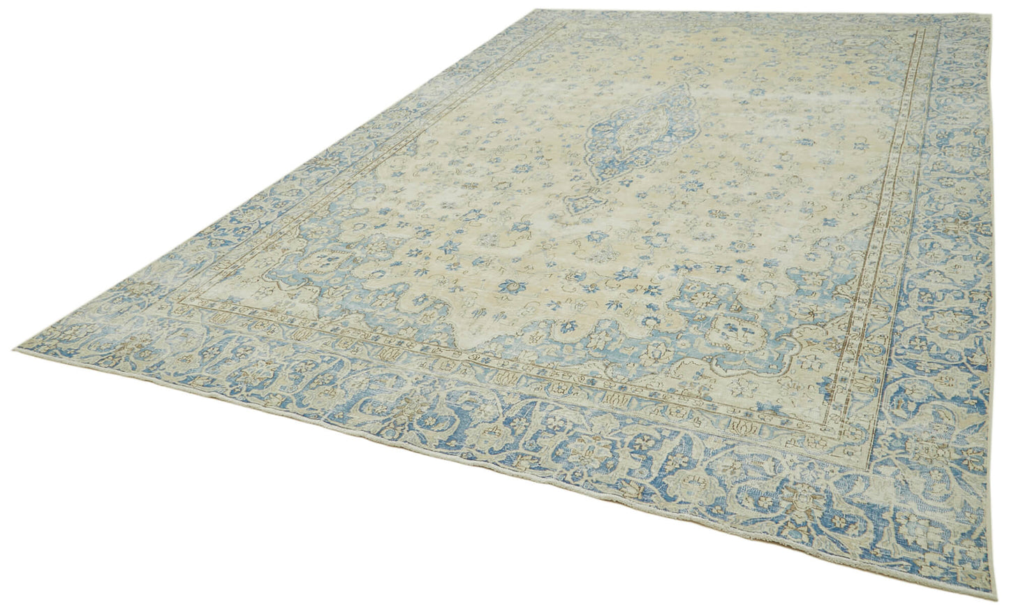 9x14 Beige Vintage Large Area Rug - 41855