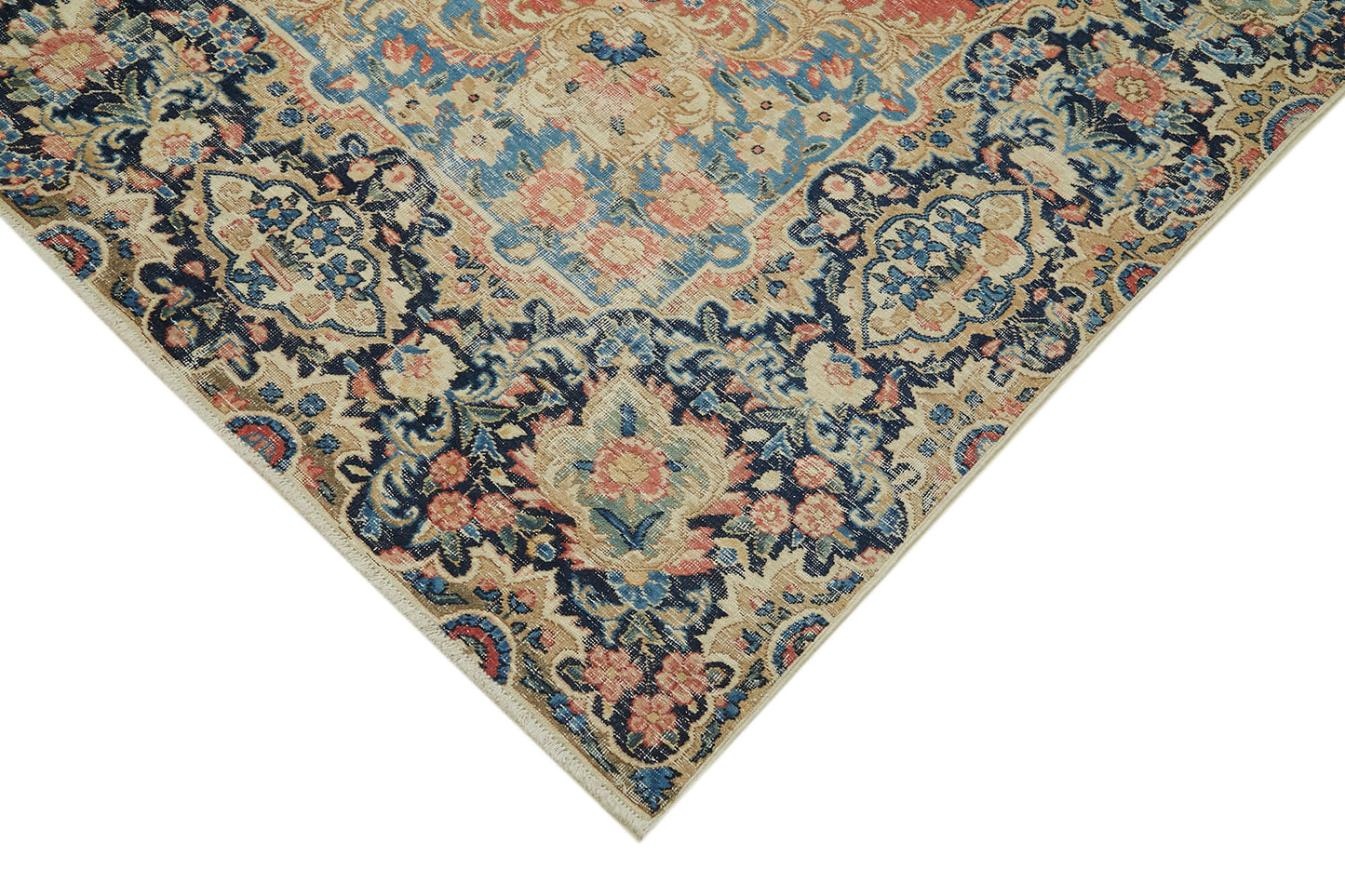 8x11 Beige Vintage Large Area Rug - 41863