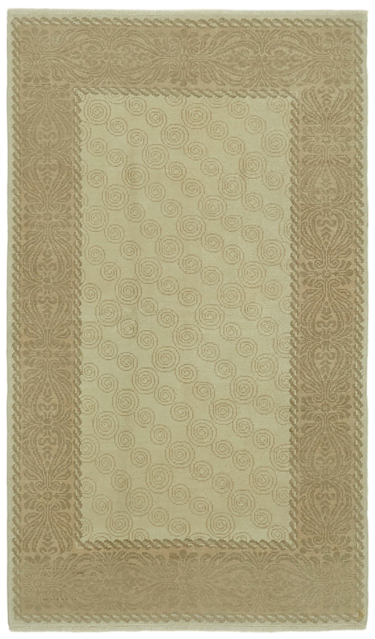 4x7 Beige Oushak Rug - 42179