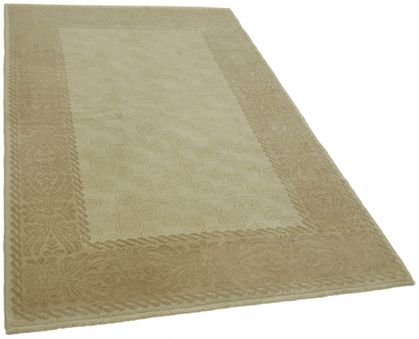 4x7 Beige Oushak Rug - 42179