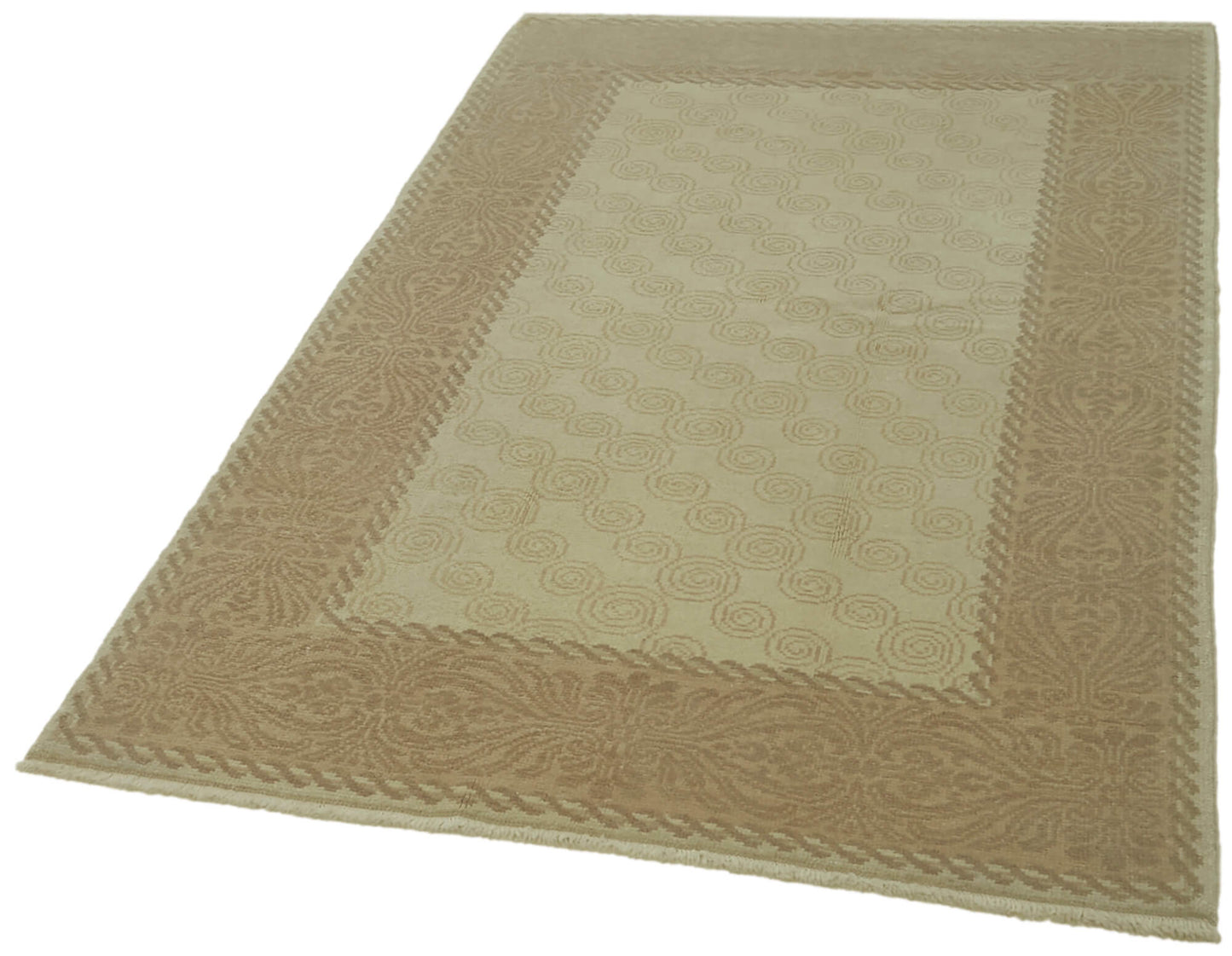 4x7 Beige Oushak Rug - 42179