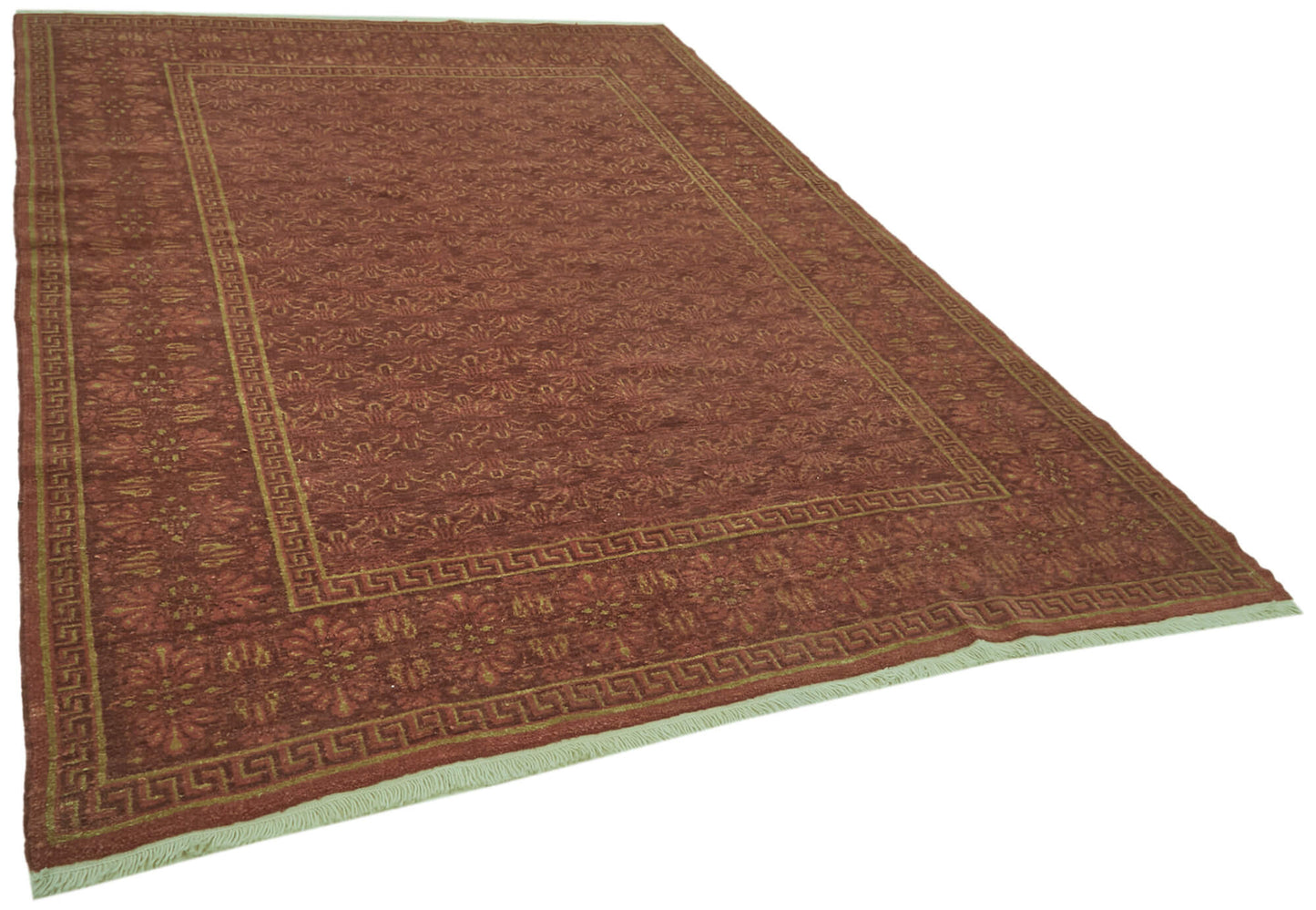 7x9 Red Oushak Rug - 42184