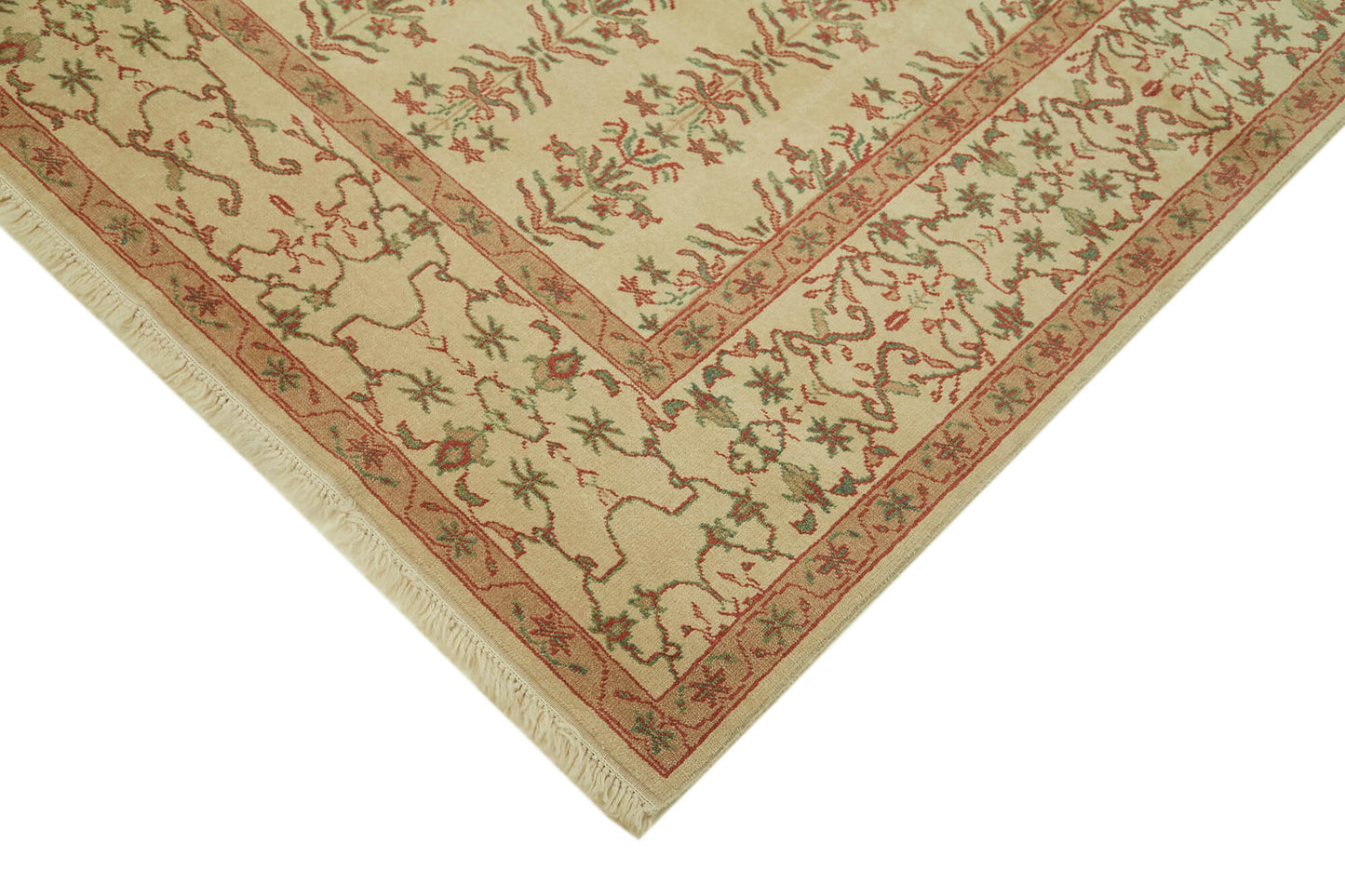 7x9 Beige Oushak Rug - 42185