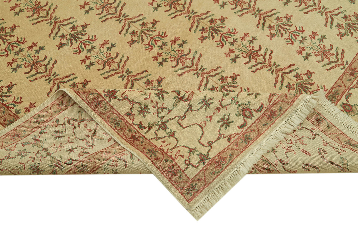 7x9 Beige Oushak Rug - 42185