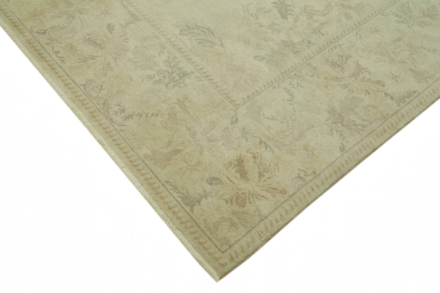 7x9 Beige Oushak Rug - 42186