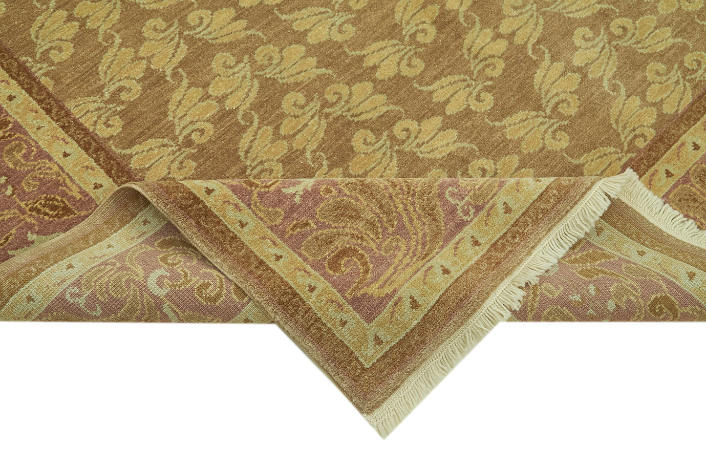 7x9 Beige Oushak Rug - 42190