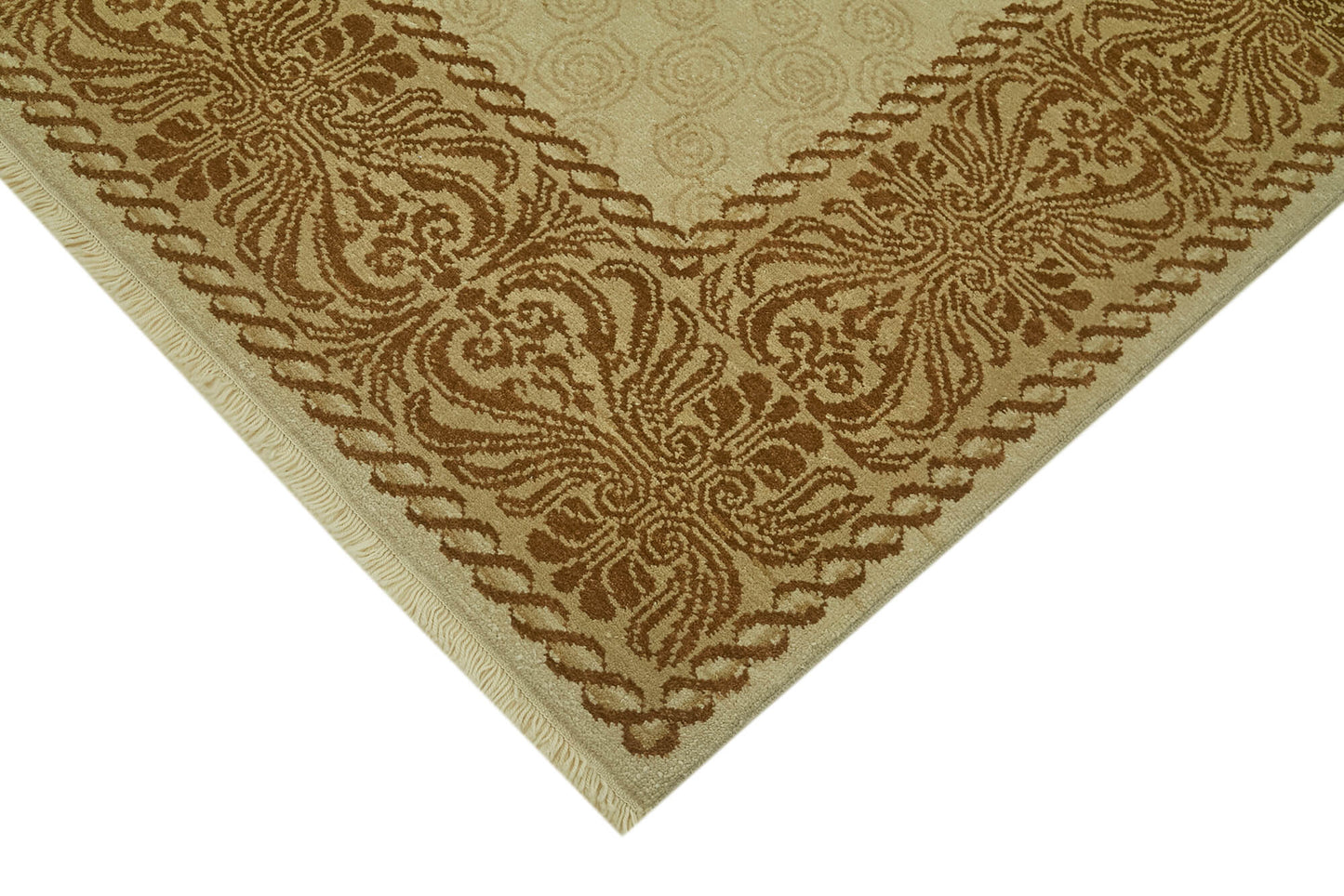 7x10 Beige Oushak Rug - 42193