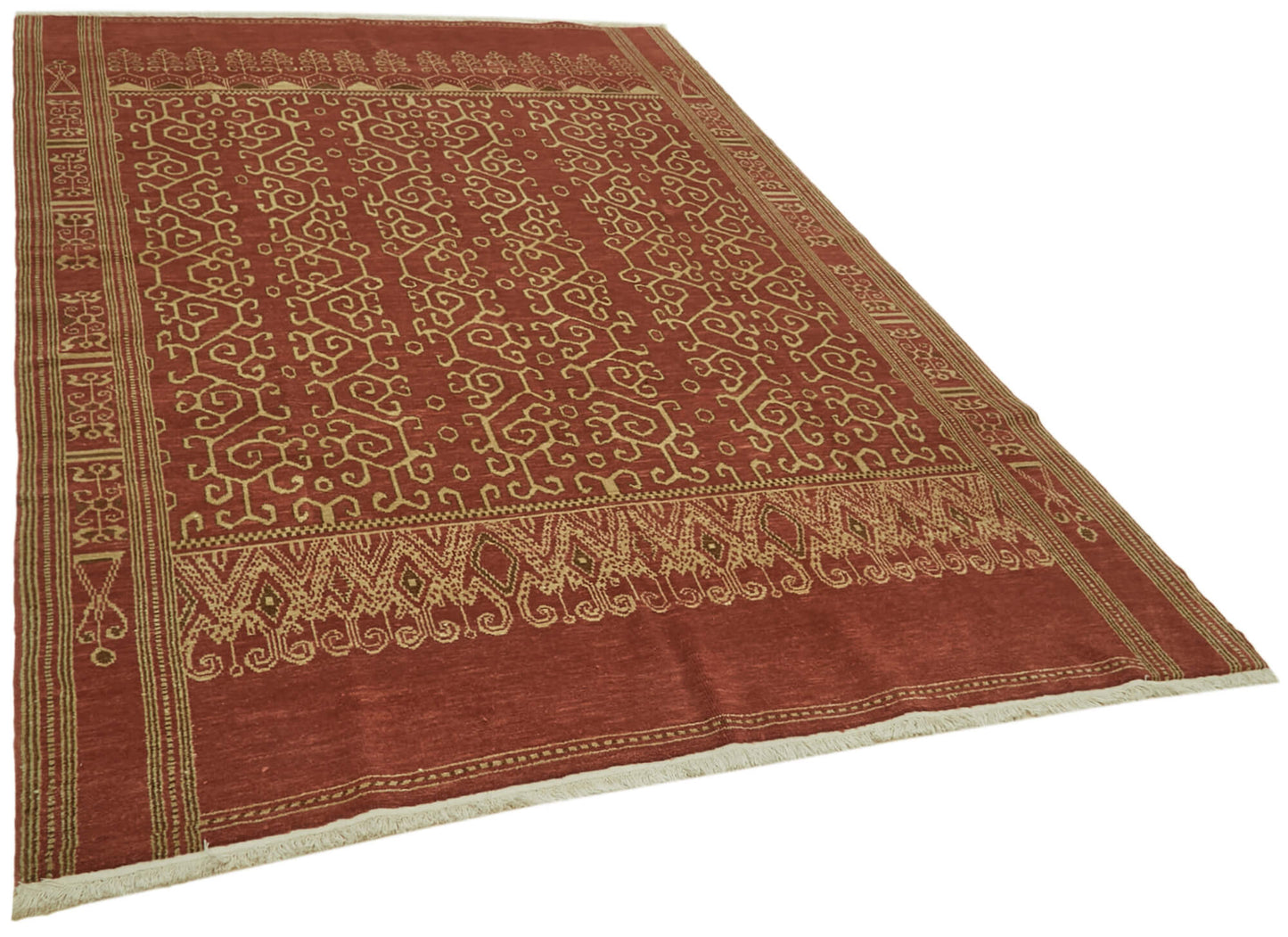 6x9 Red Oushak Rug - 42195