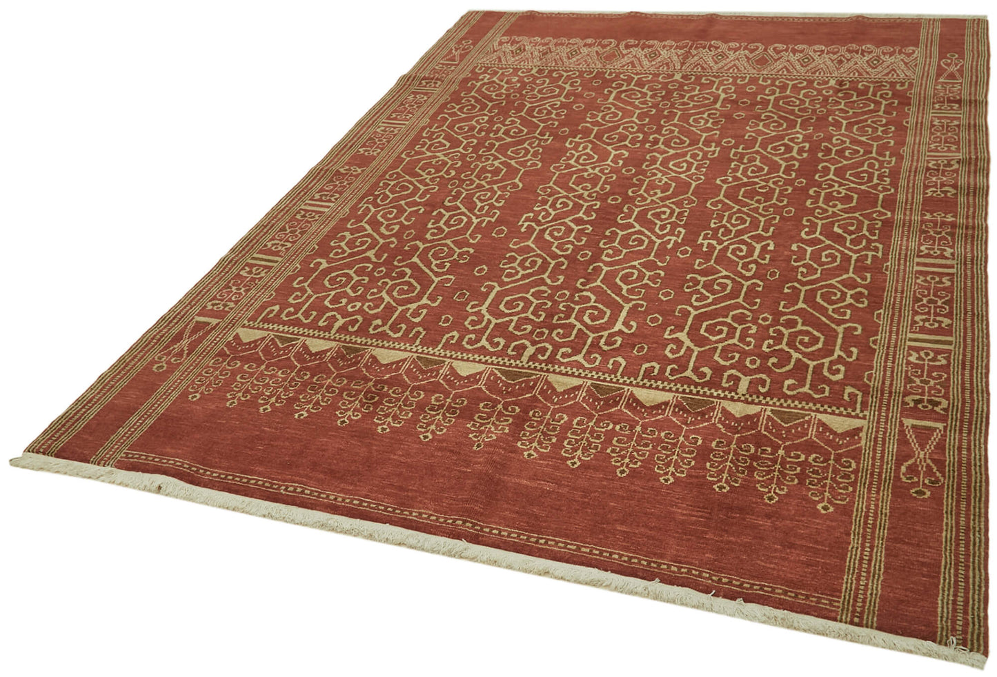 6x9 Red Oushak Rug - 42195