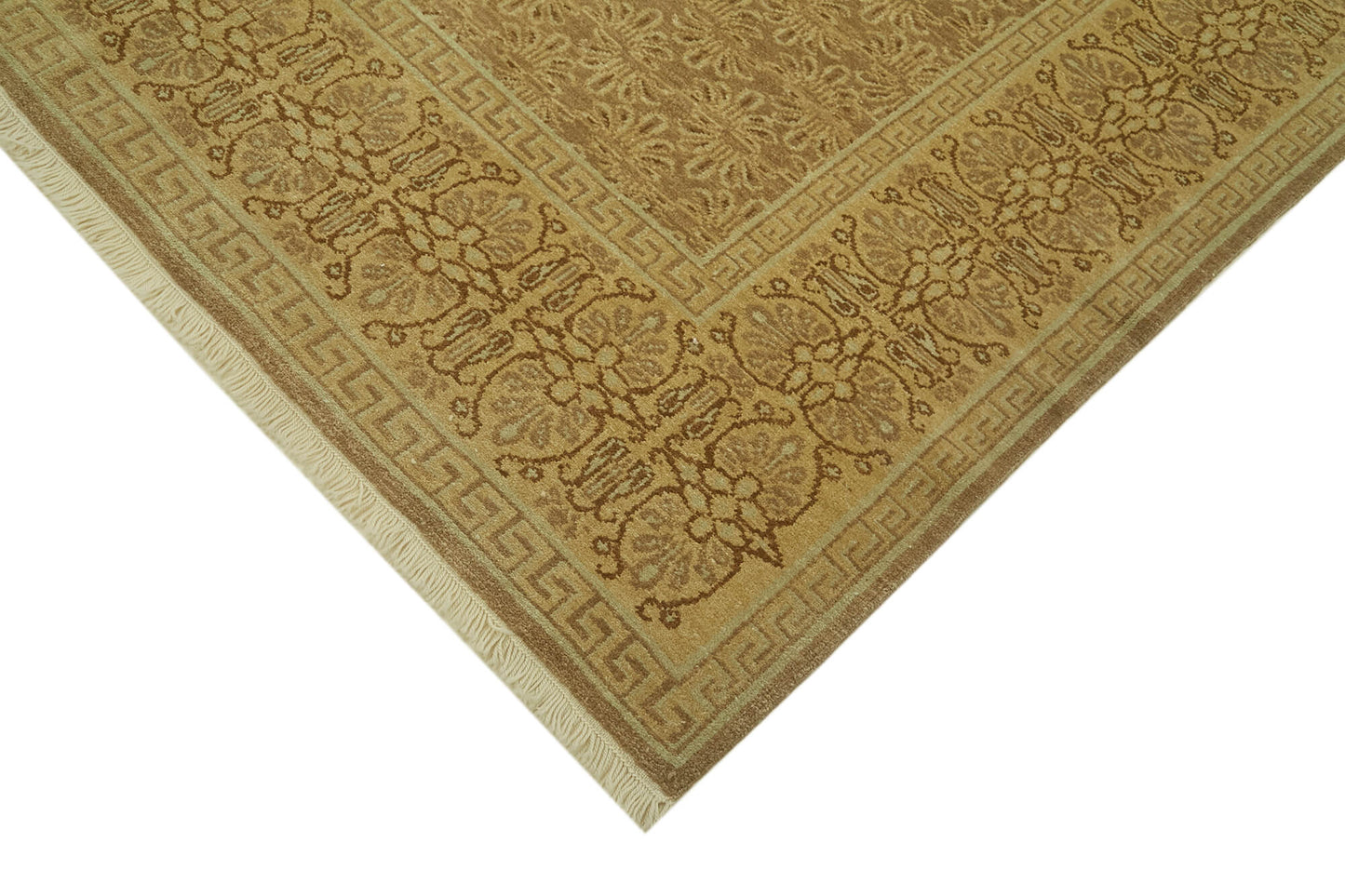 7x9 Beige Oushak Rug - 42196