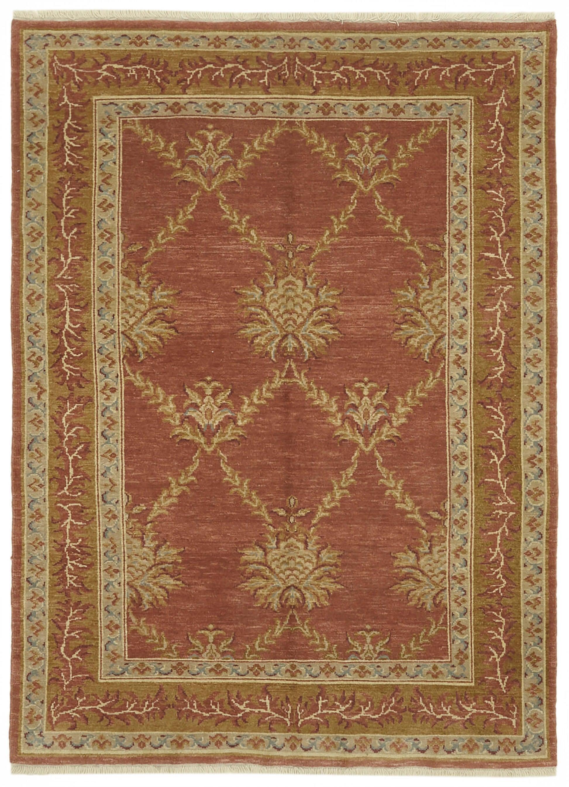 6x8 Red Oushak Rug - 42198