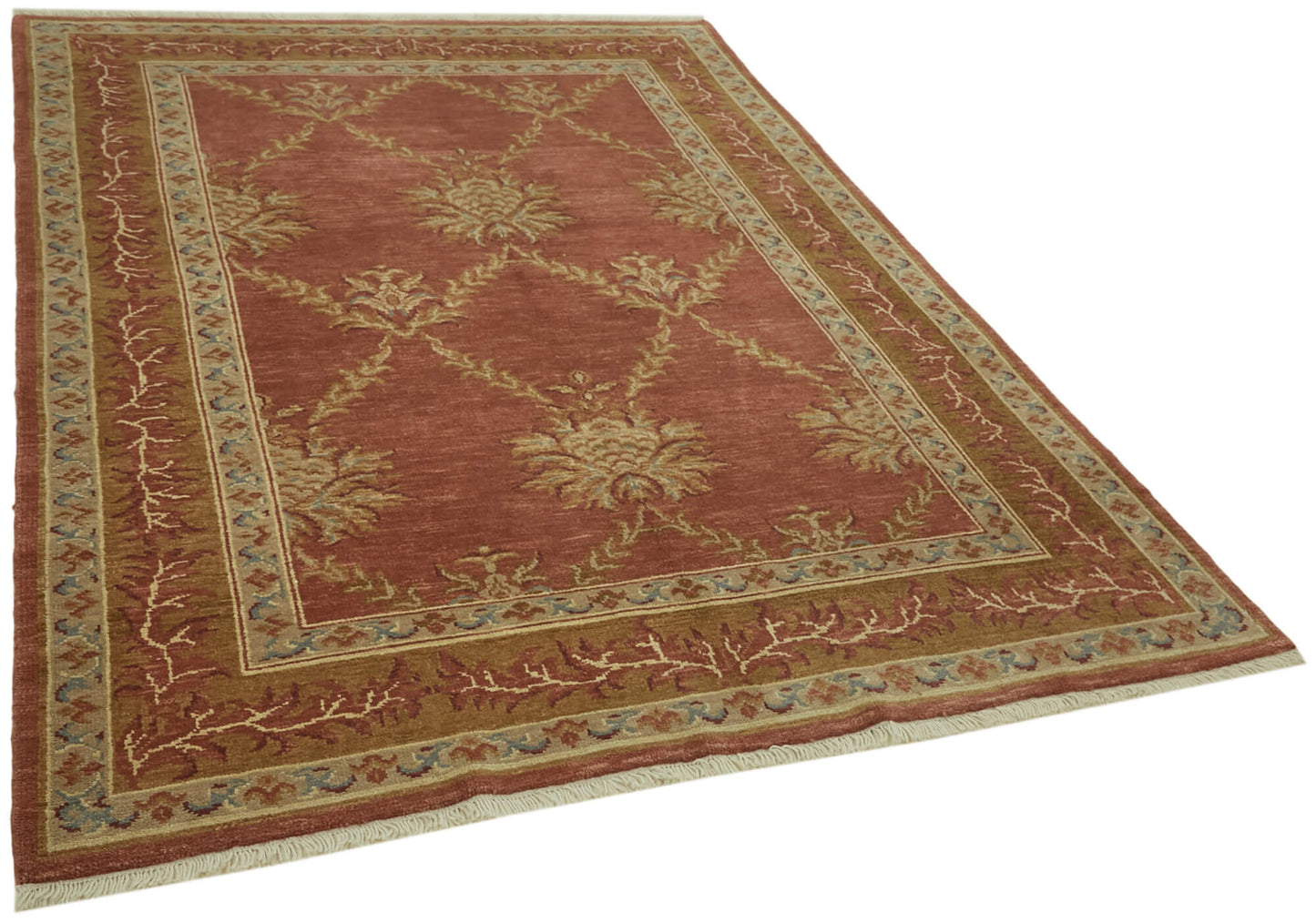 6x8 Red Oushak Rug - 42198