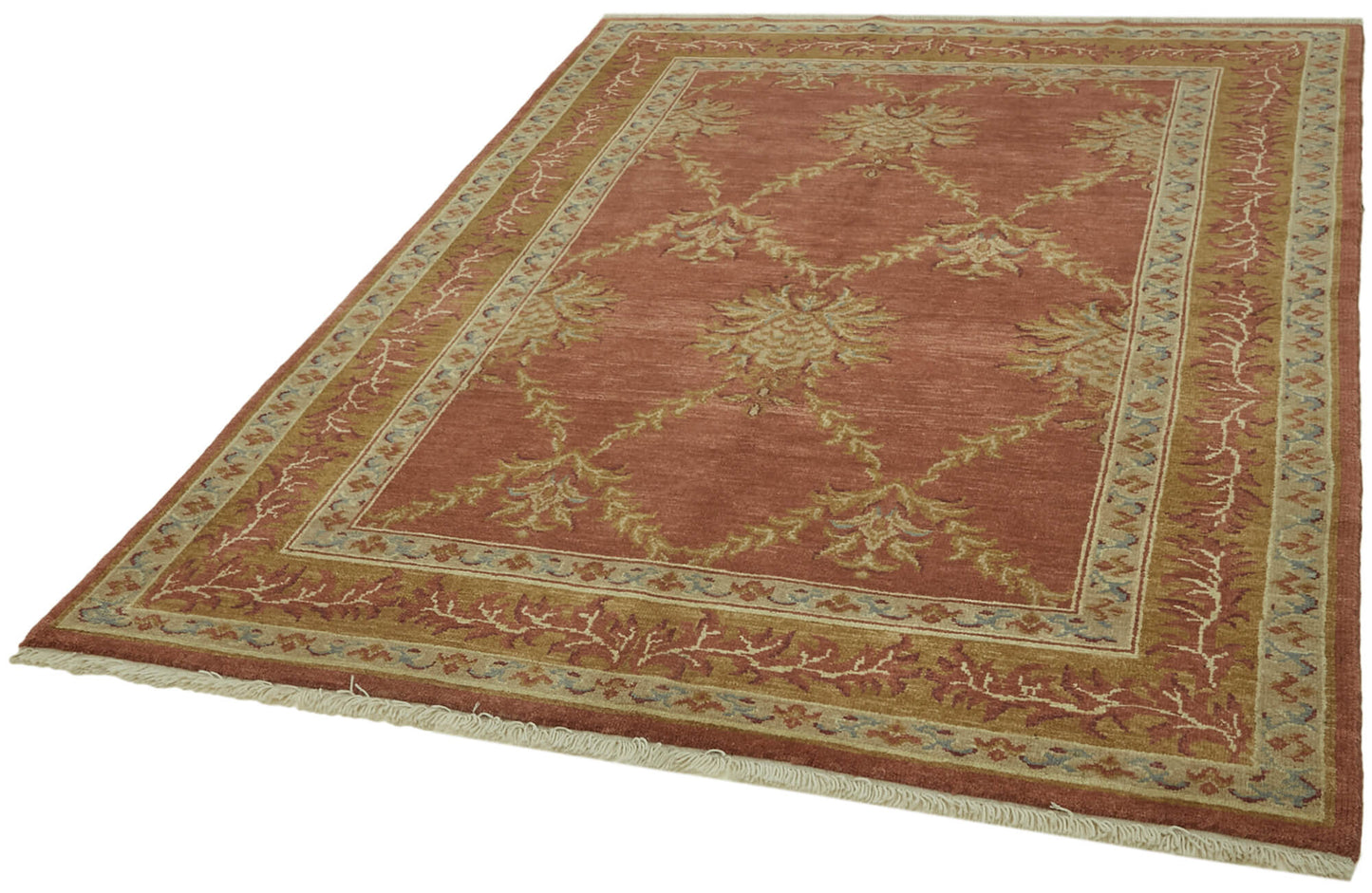 6x8 Red Oushak Rug - 42198