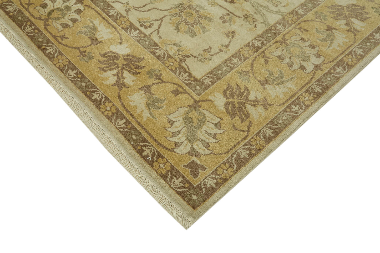 7x10 Beige Oushak Rug - 42199