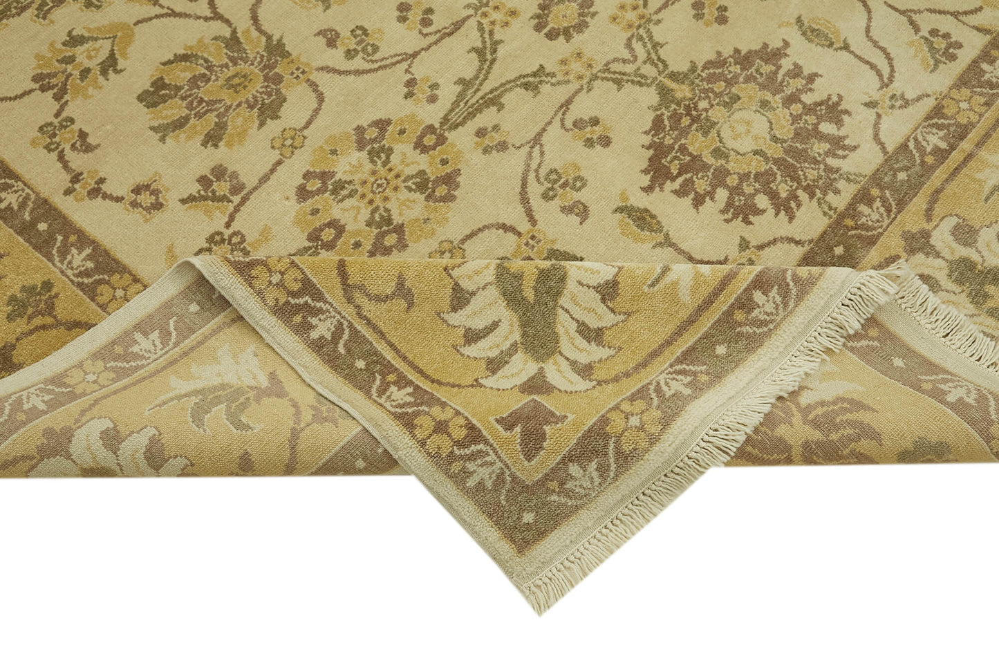 7x10 Beige Oushak Rug - 42199