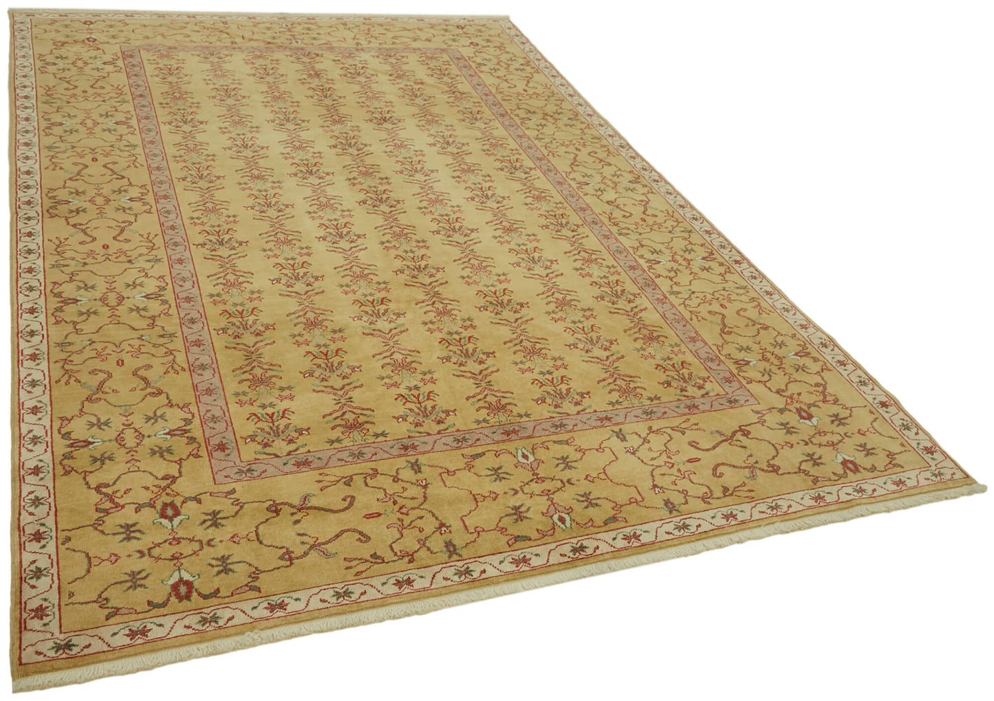 7x9 Yellow Oushak Rug - 42201