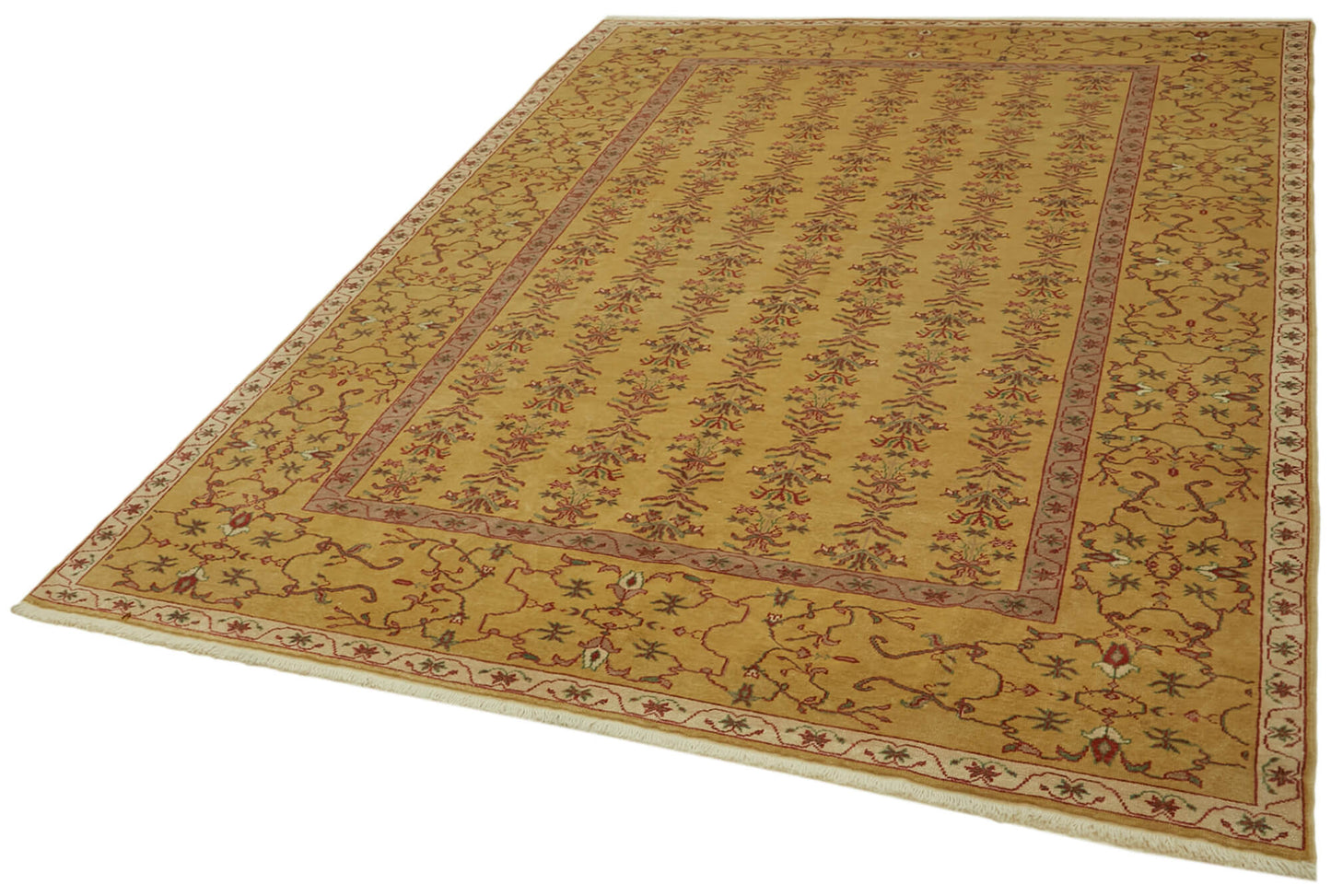 7x9 Yellow Oushak Rug - 42201