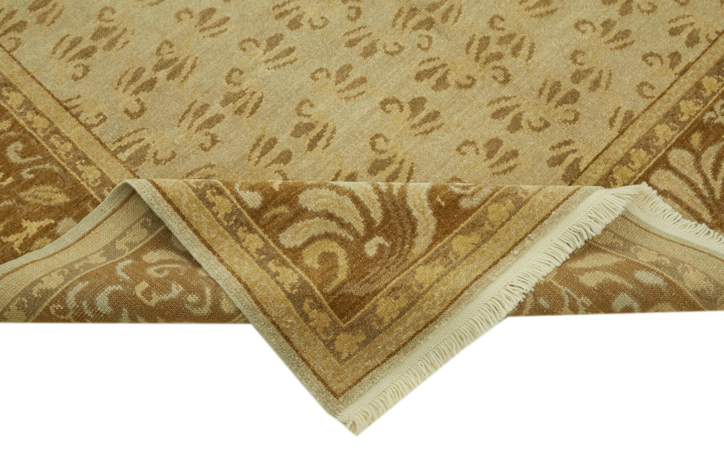 7x9 Beige Oushak Rug - 42203