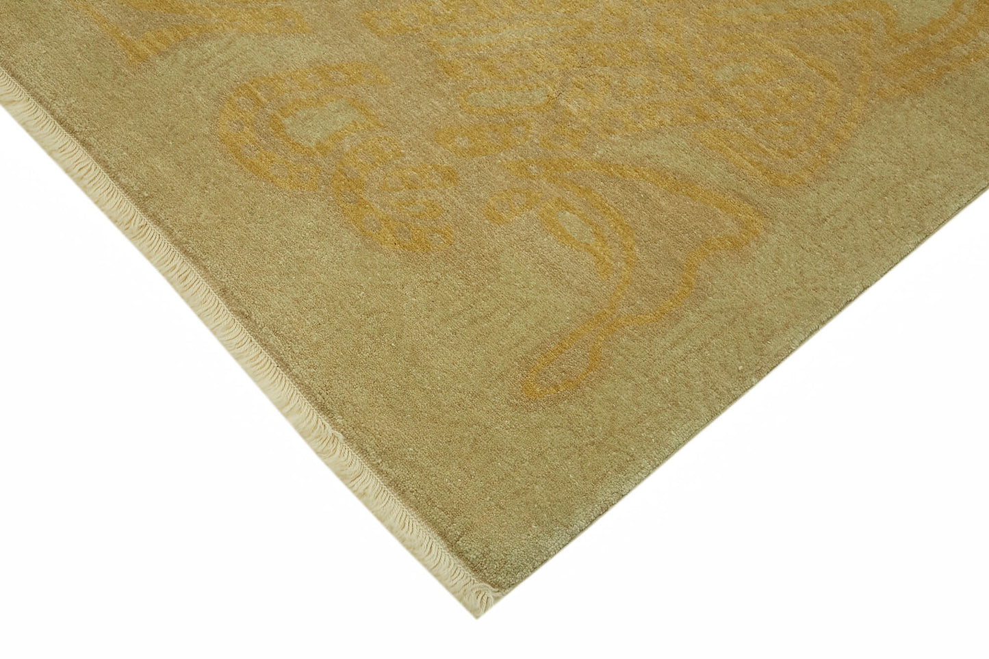 7x9 Beige Oushak Rug - 42205