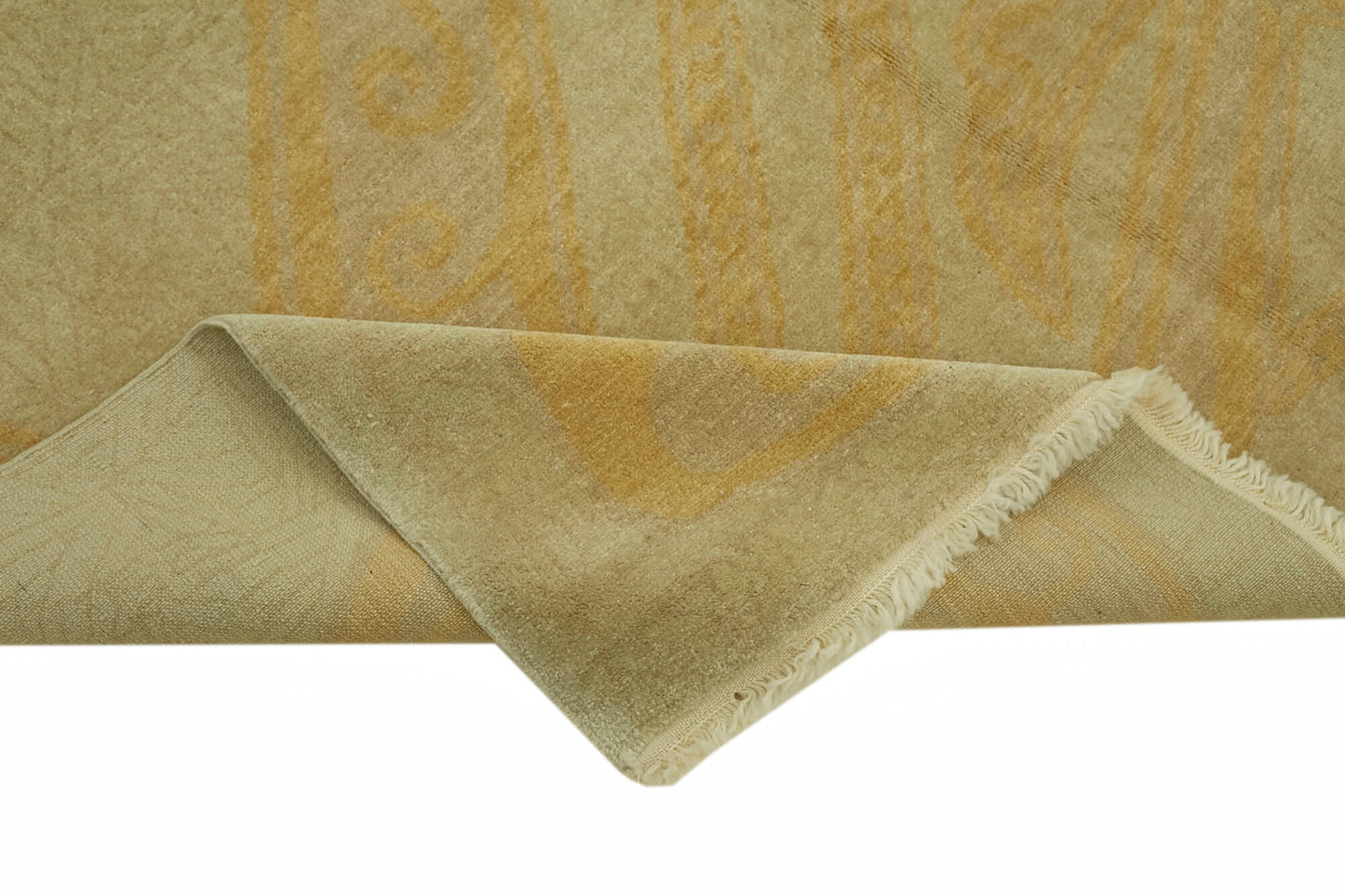 7x9 Beige Oushak Rug - 42205