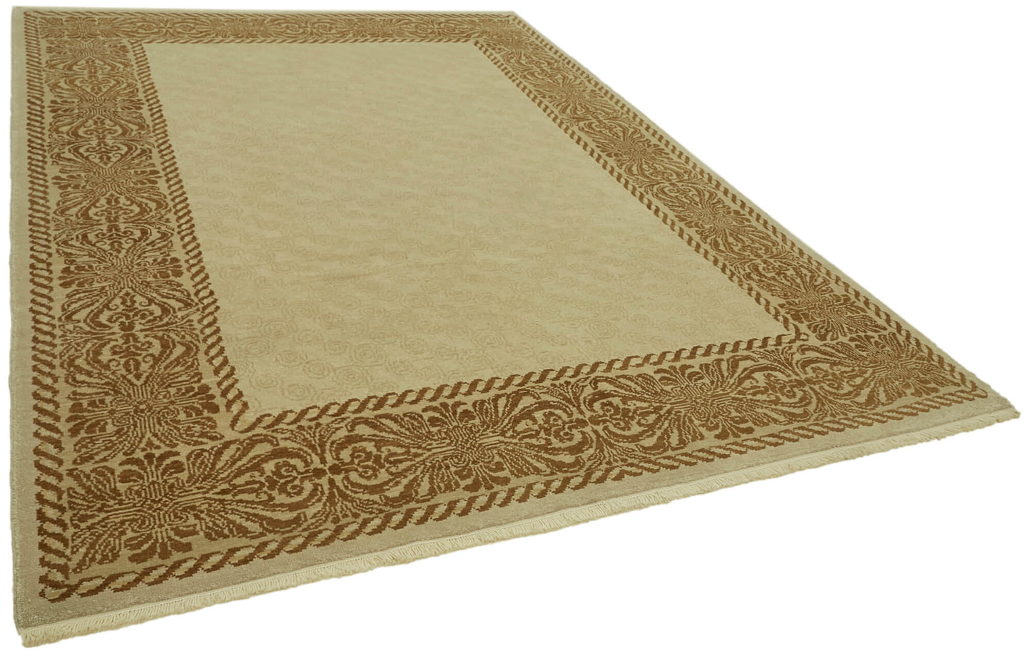 7x10 Beige Oushak Rug - 42207