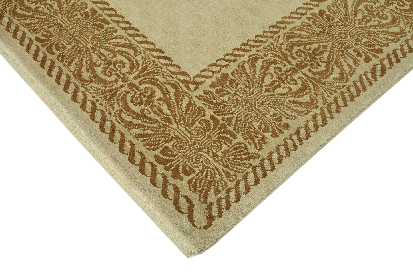 7x10 Beige Oushak Rug - 42207