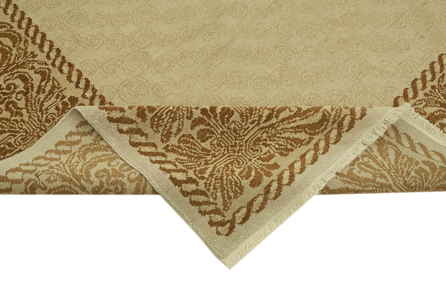 7x10 Beige Oushak Rug - 42207