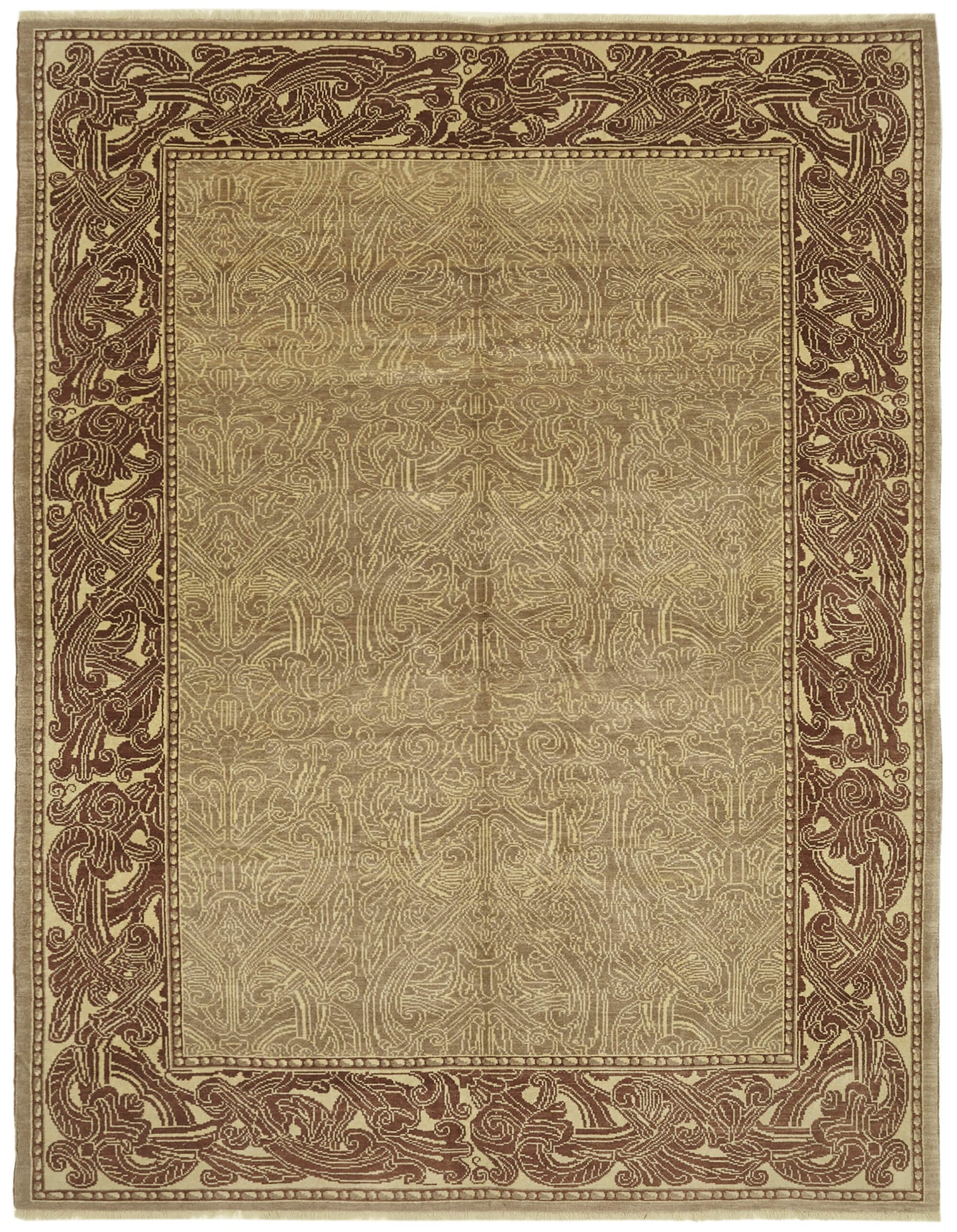 8x12 Beige Oushak Rug - 42208