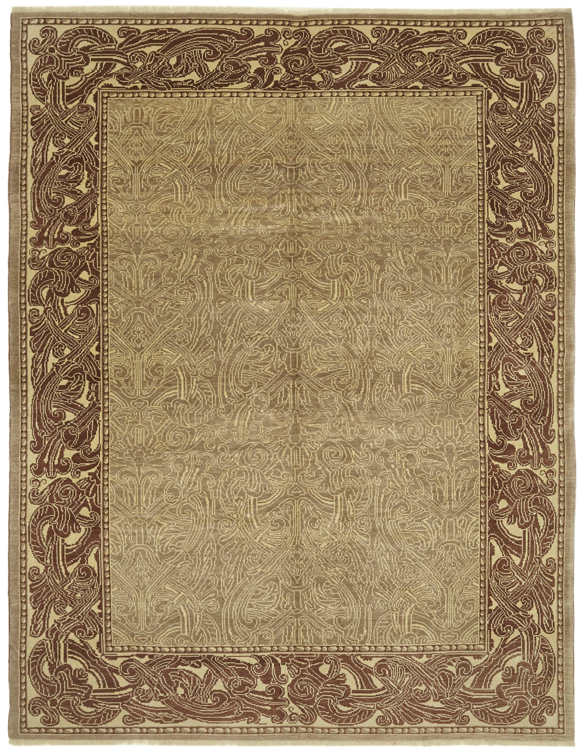 8x12 Beige Oushak Rug - 42208