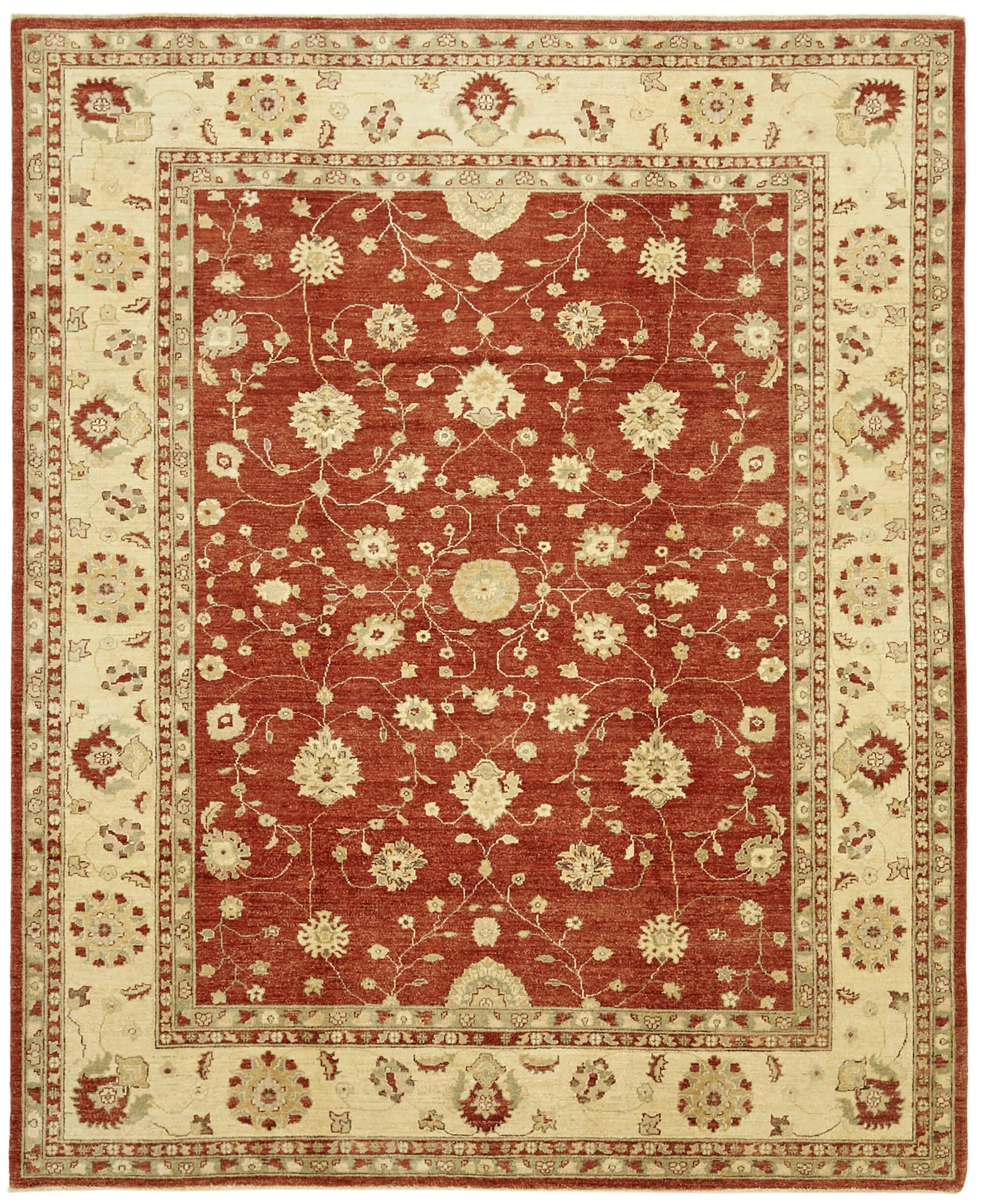 8x10 Beige Oushak Rug - 42216