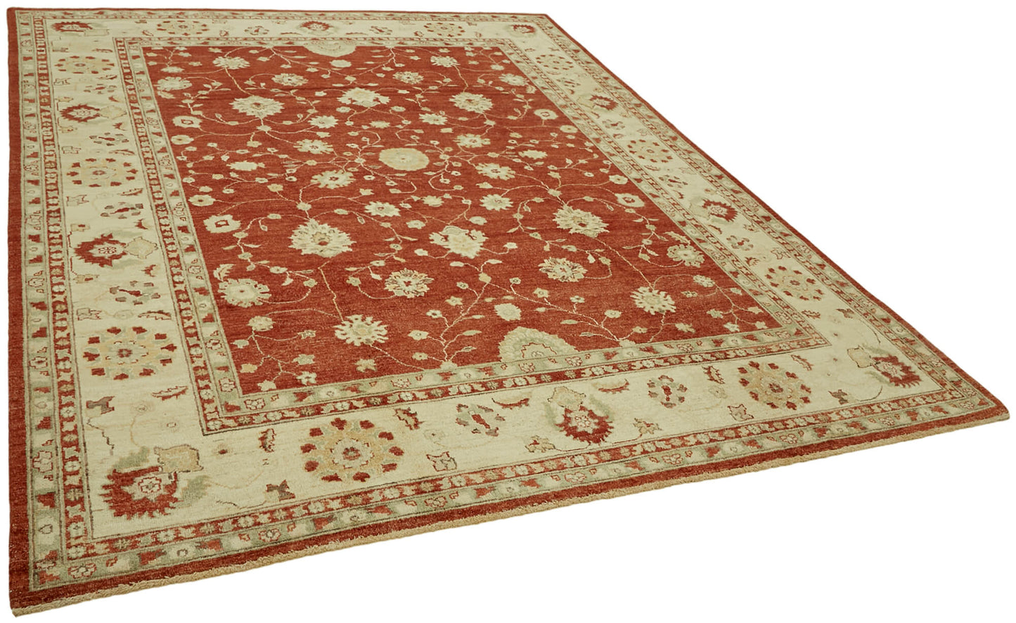 8x10 Beige Oushak Rug - 42216