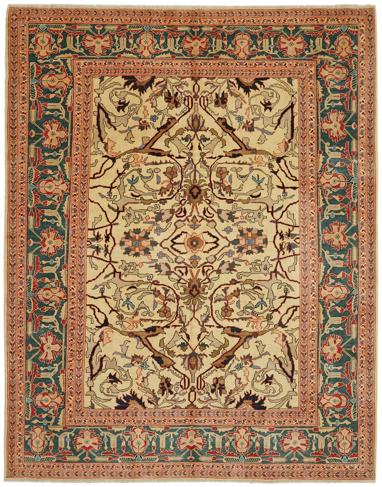 8x10 Beige Oushak Rug - 42217