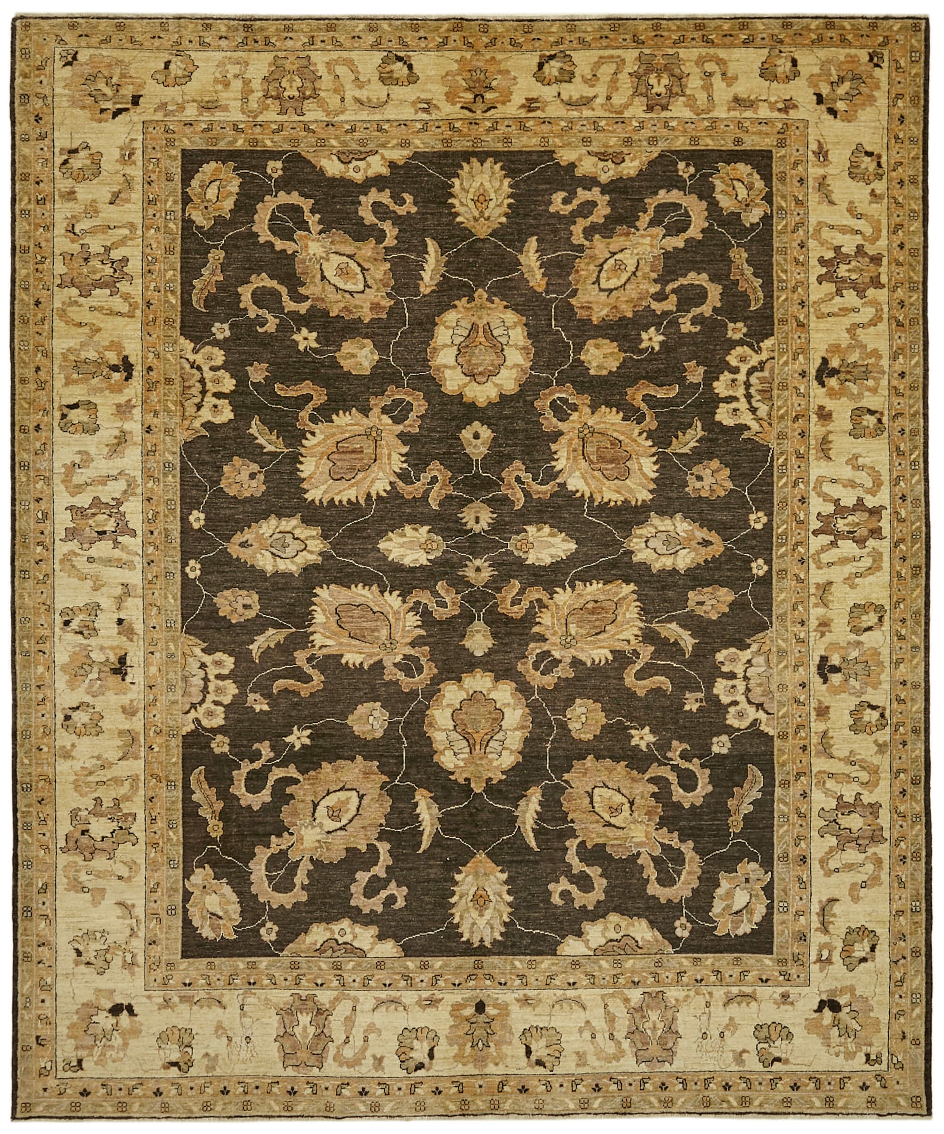 8x9 Beige Oushak Rug - 42219