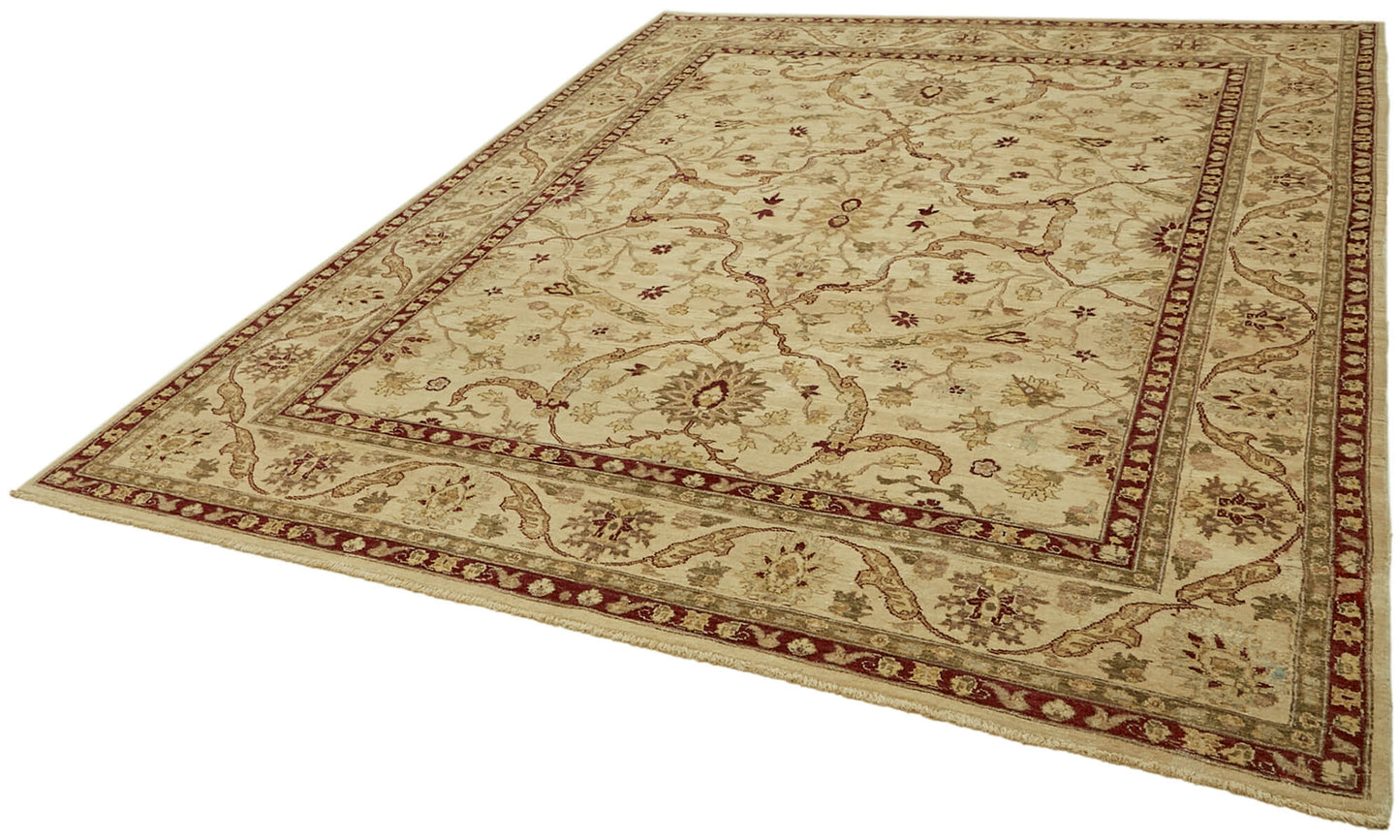 8x10 Beige Oushak Rug - 42220