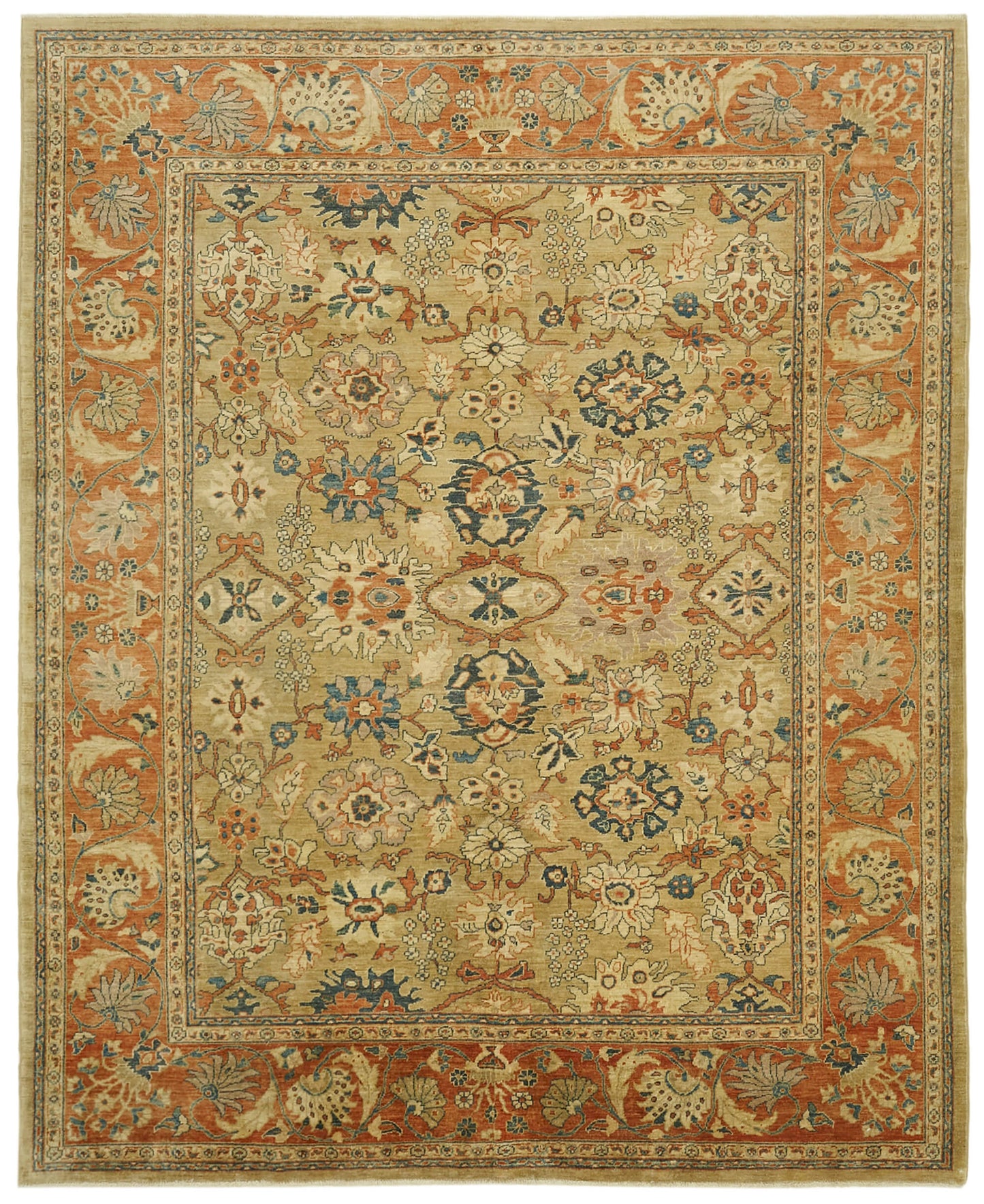 8x10 Beige Oushak Rug - 42222